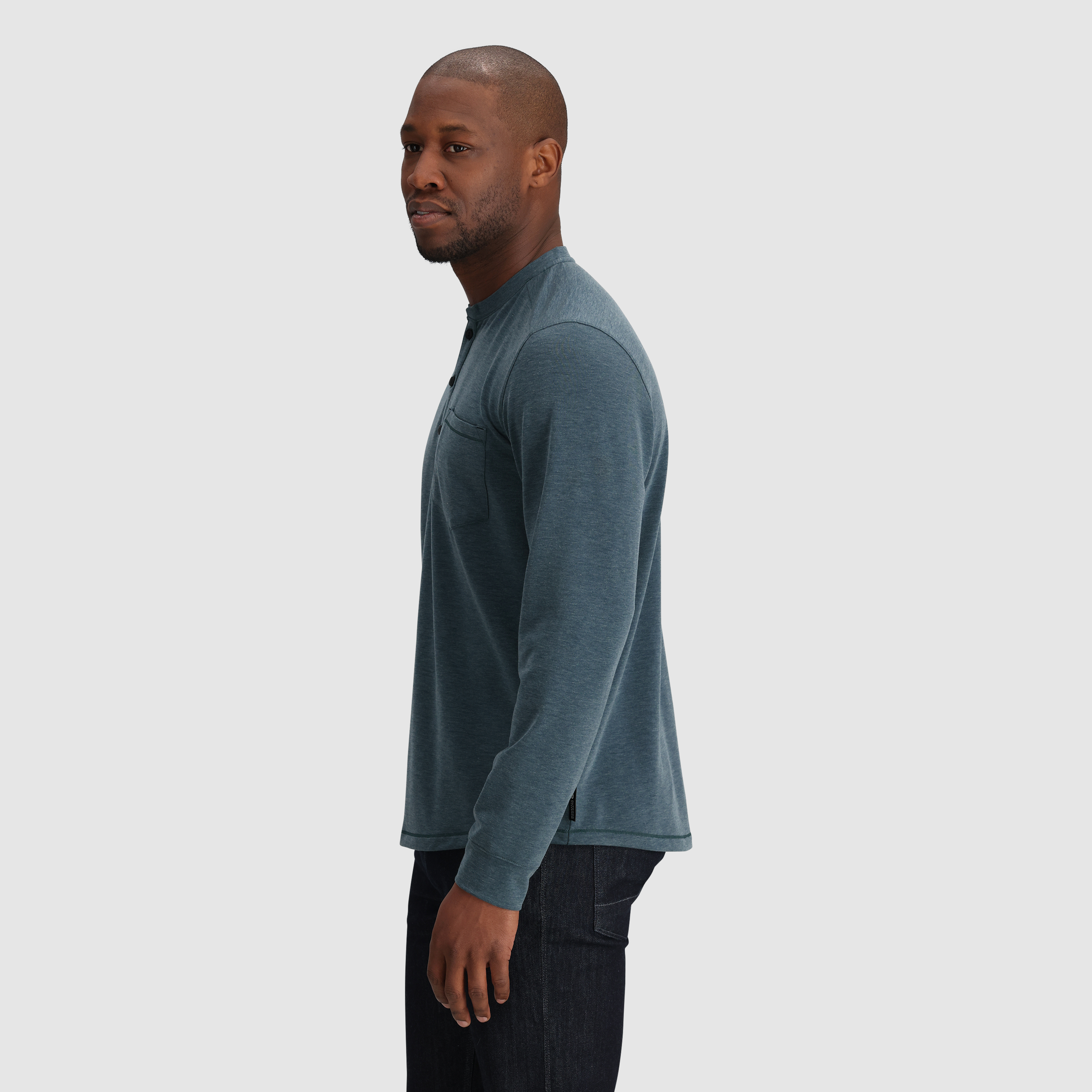 Men's Aberdeen Long Sleeve Henley Shirt - Soft Cotton Casual Button-Up Top for Everyday Wear | Perfect for Work, Dates & Outdoor Activities