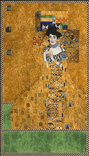 Robert Kaufman Digital Fabric Panel - Gustav Klimt Portrait of Adele Bloch-Bauer for Sewing & DIY Crafts | Quilting, Apparel, Home Decor Projects