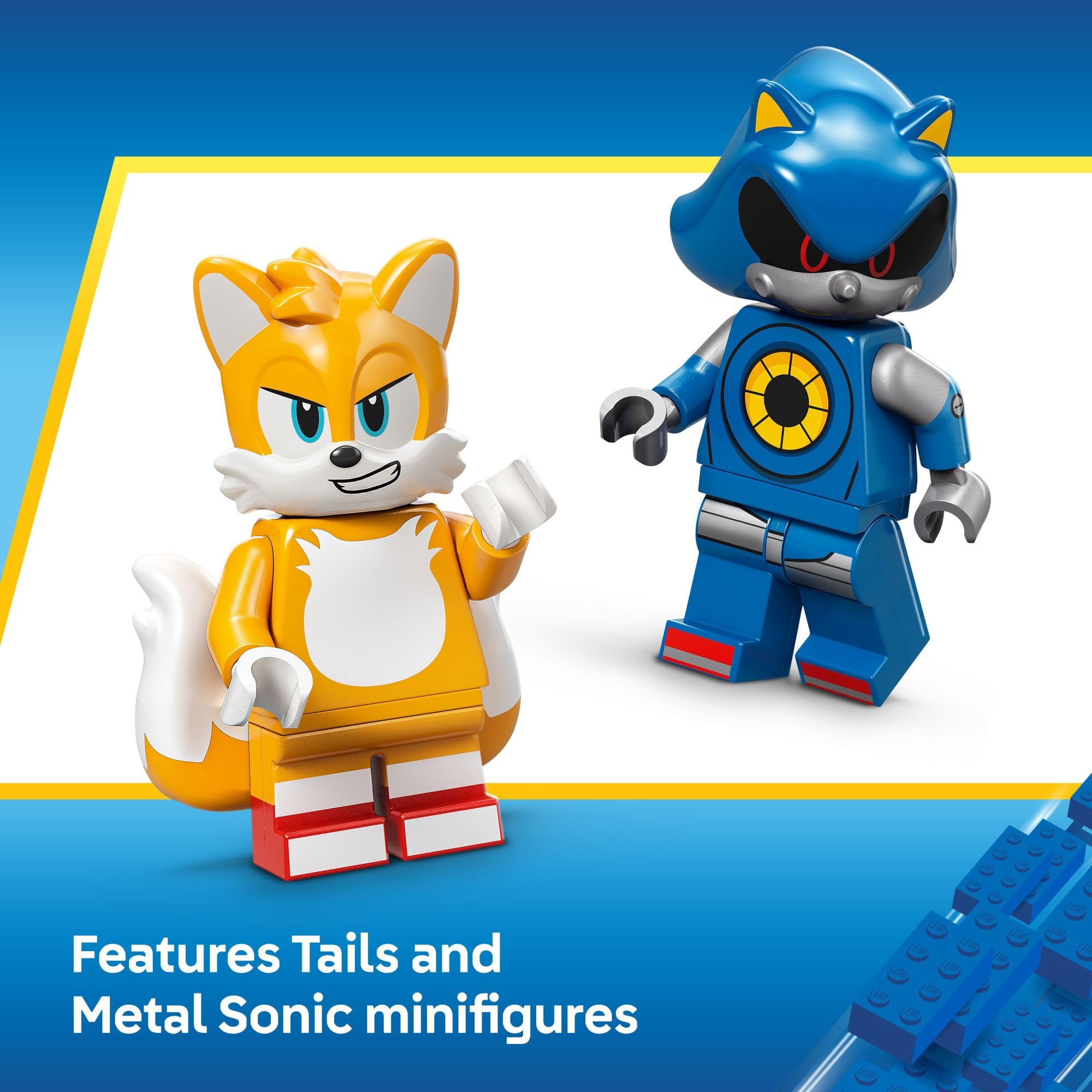 LEGO Sonic The Hedgehog Cyclone vs. Metal Sonic Building Set - 77002 | Kids Construction Toy for Boys & Girls Ages 8+ | Includes Mech Suit, Metal Sonic & Tails Minifigures | Creative Play & STEM Learning | Perfect Birthday Gift for Sonic Fans | Great for Pretend Battles & Collectible Display