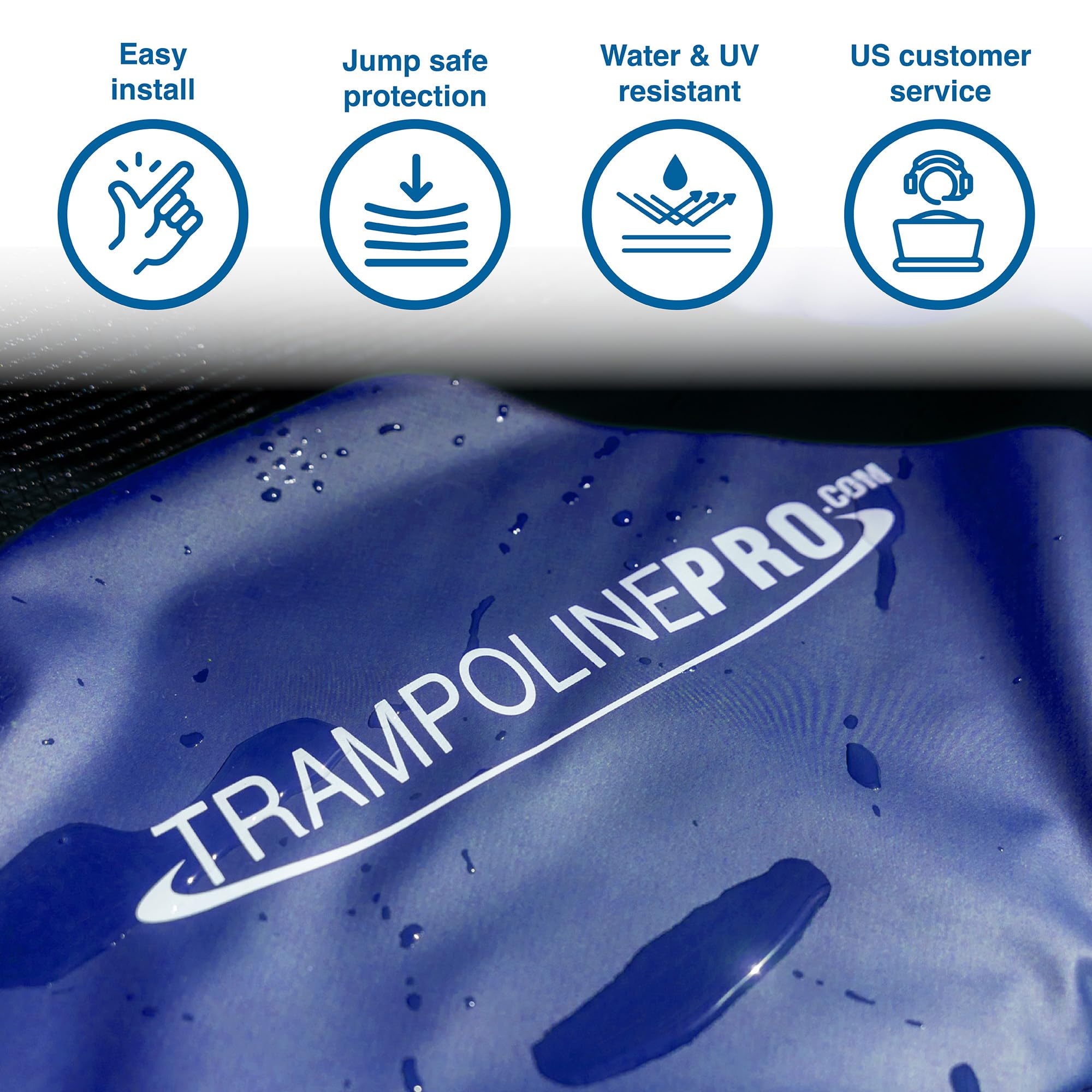 15ft Trampoline Spring Cover - Universal Replacement Pad for Round Frame Trampolines | Easy Installation, Durable & Weather-Resistant | Perfect for Backyard, Park, and Outdoor Family Fun