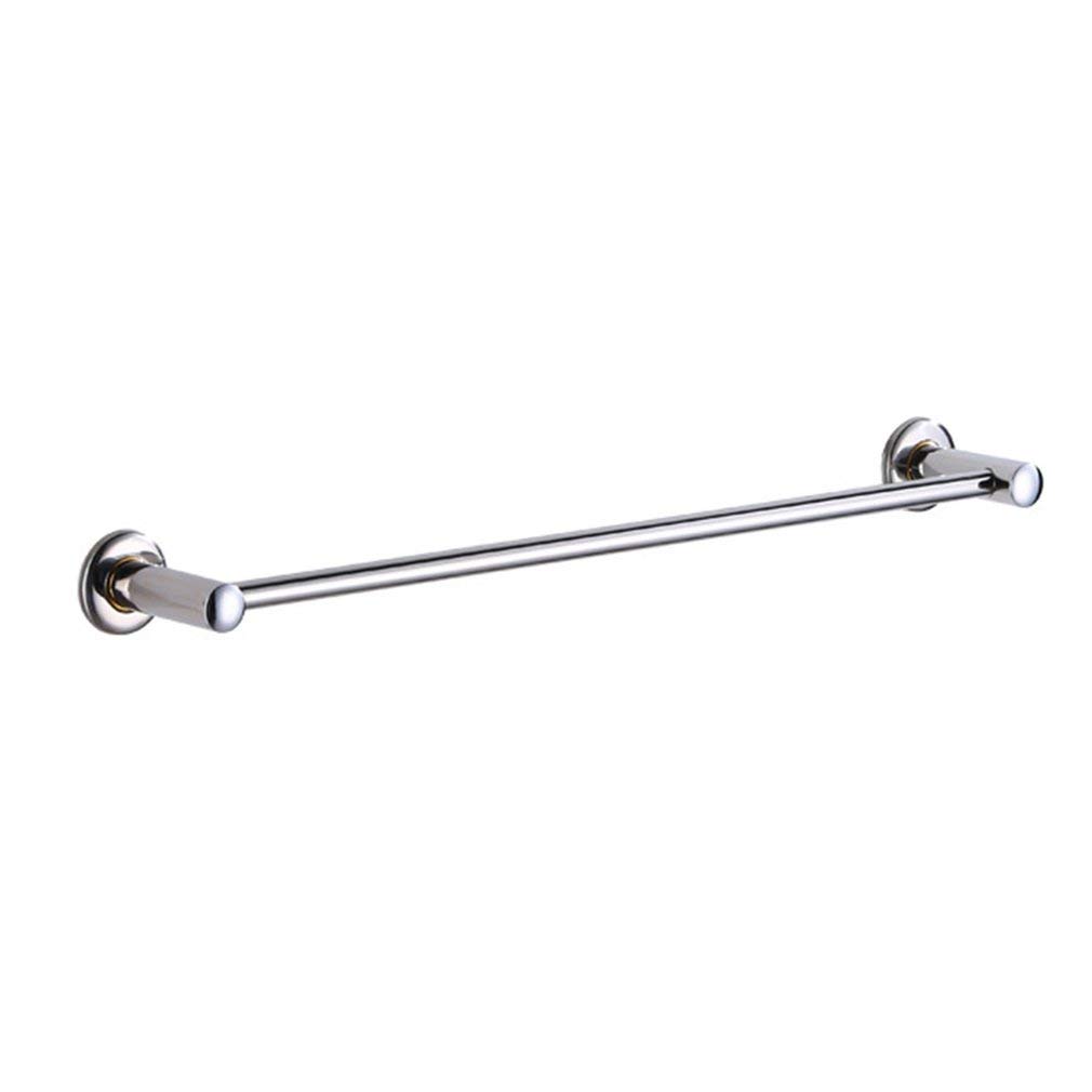 Stainless Steel Towel Rack - 60cm Rustproof Bathroom Organizer with Hanging Bar for Toilet, Washroom & Household Storage (Silver) - Perfect for Small Spaces, Apartments & Modern Bathroom Decor