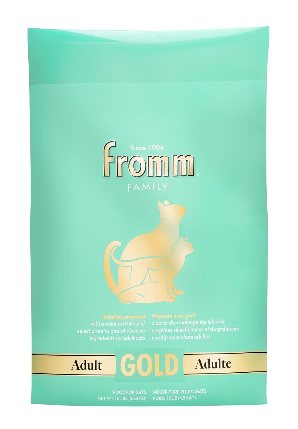 Fromm Adult Gold Dry Cat Food - Premium High Protein Chicken Recipe for Adult Cats - 10 lb Bag - Supports Healthy Skin & Coat for Indoor & Outdoor Cats