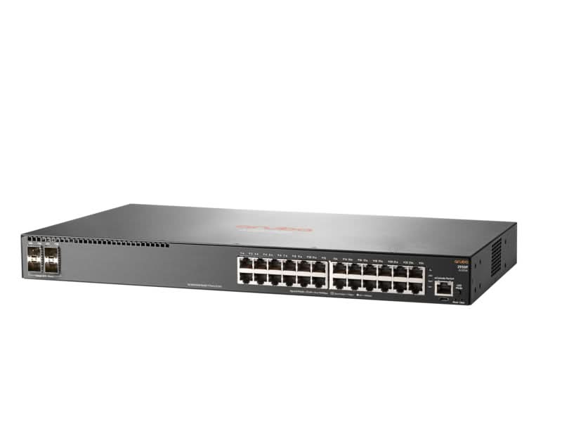 Aruba 2930F 24-Port Gigabit Ethernet Switch | 4 SFP+ Ports | Layer 3 Managed | 1U Rackmount (JL253A#ABB) - Ideal for Business Networks, Data Centers & Enterprise IT Infrastructure