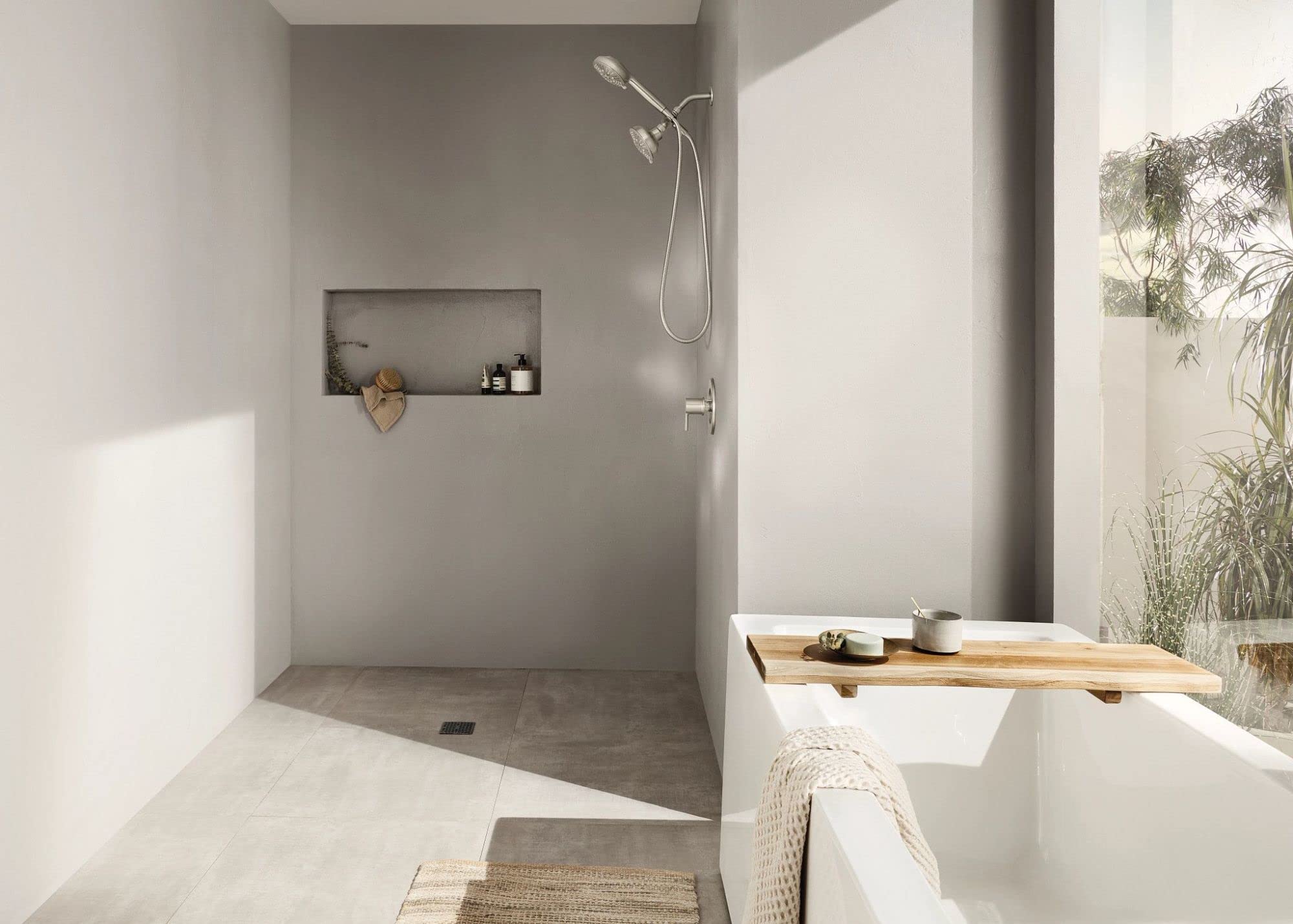 Moen 200C0SRN Hydro Energetix 2-in-1 Shower System with Handheld Spray - Spot Resist Brushed Nickel Finish - Perfect for Modern Bathrooms & Spa-Like Shower Experience