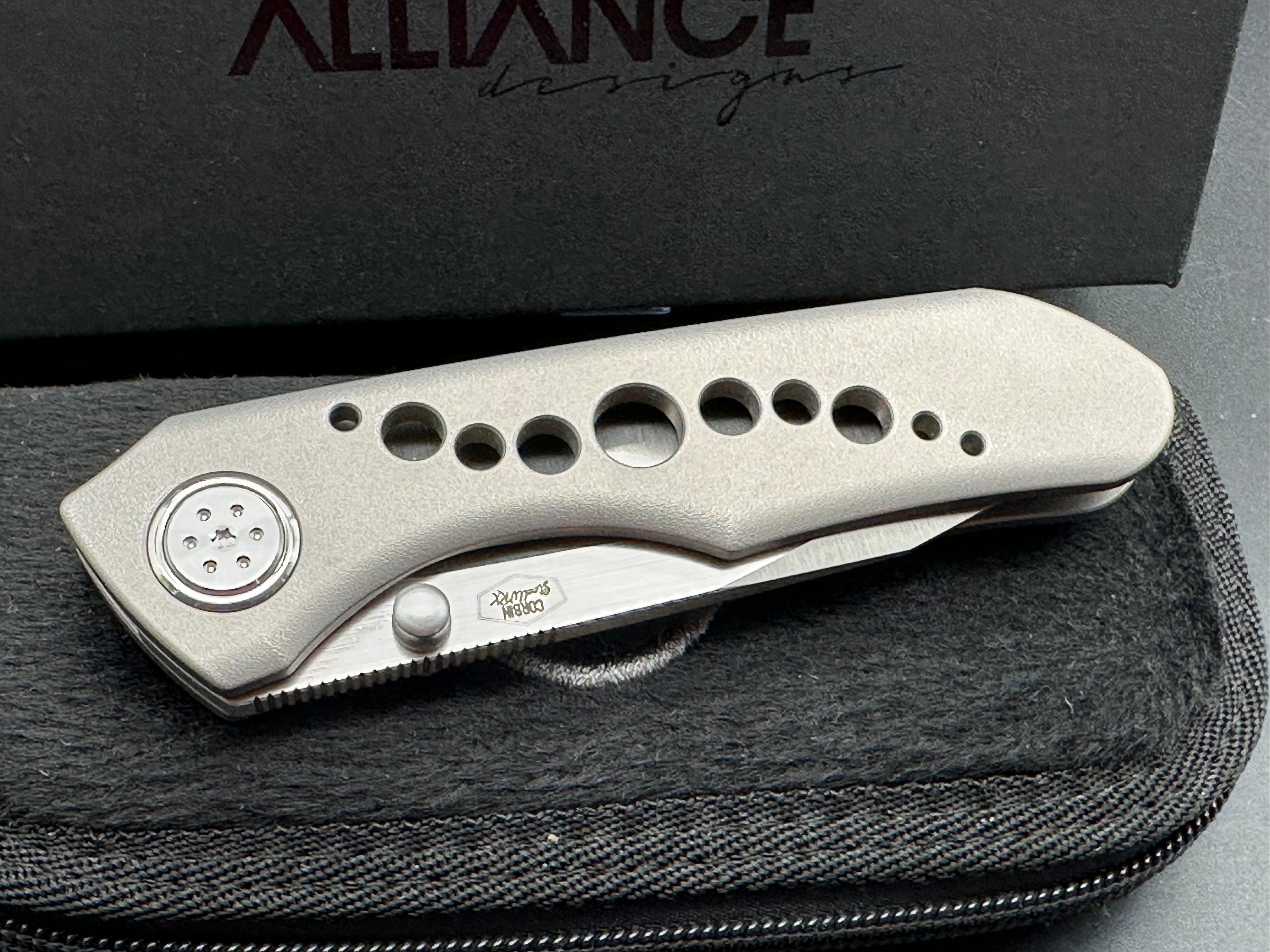 ALLIANCE DESIGNS Keen BRANDON CORBIN Knife - Premium EDC Folding Pocket Knife for Outdoor, Camping, Hiking & Everyday Carry (EDC)