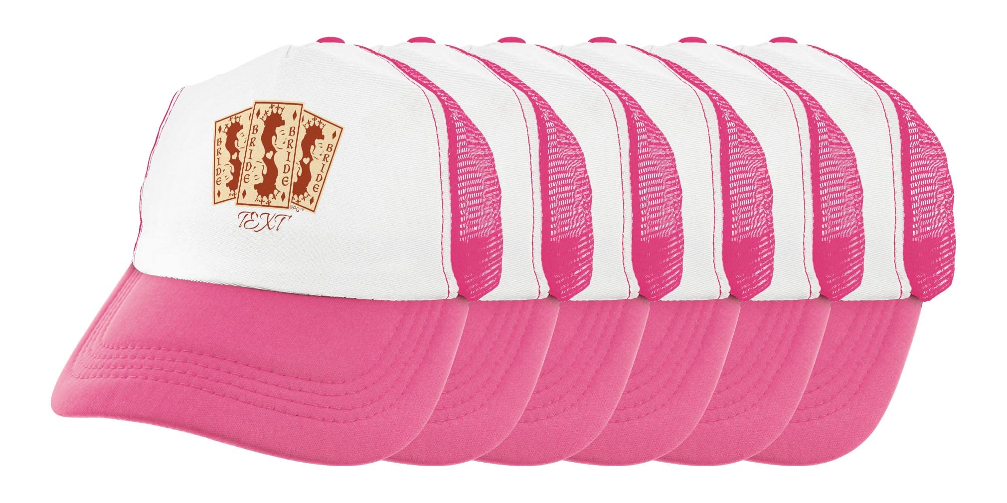 Custom Bride Queen Groom King Playing Card Trucker Hat - Personalized Couple Wedding Gift for Bridal Shower, Bachelorette Party & Anniversary Celebrations
