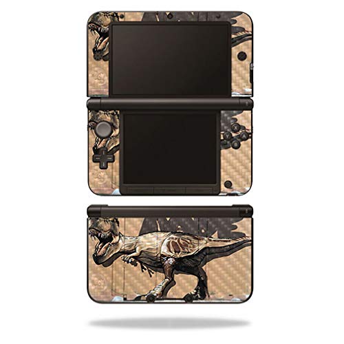 Premium Carbon Fiber Skin for Nintendo 3DS XL (2012-2014 Model) | Street Dino Design | Protective & Durable Textured Finish | Easy to Apply & Remove | Made in USA | Perfect for Gaming Protection & Style Customization