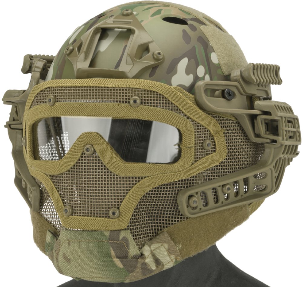 Matrix Legionnaire Full Head Protection System - Non-Bulletproof Airsoft Mask for Tactical Games & Training - Durable Face & Eye Protection for Airsoft Enthusiasts