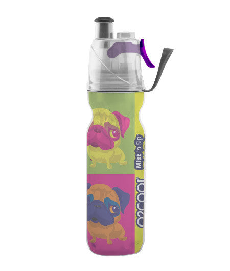 O2COOL ArcticSqueeze Insulated Mist 'N Sip Artist Water Bottle 20oz - Limited Edition - Perfect for Outdoor Sports, Gym & Summer Hydration