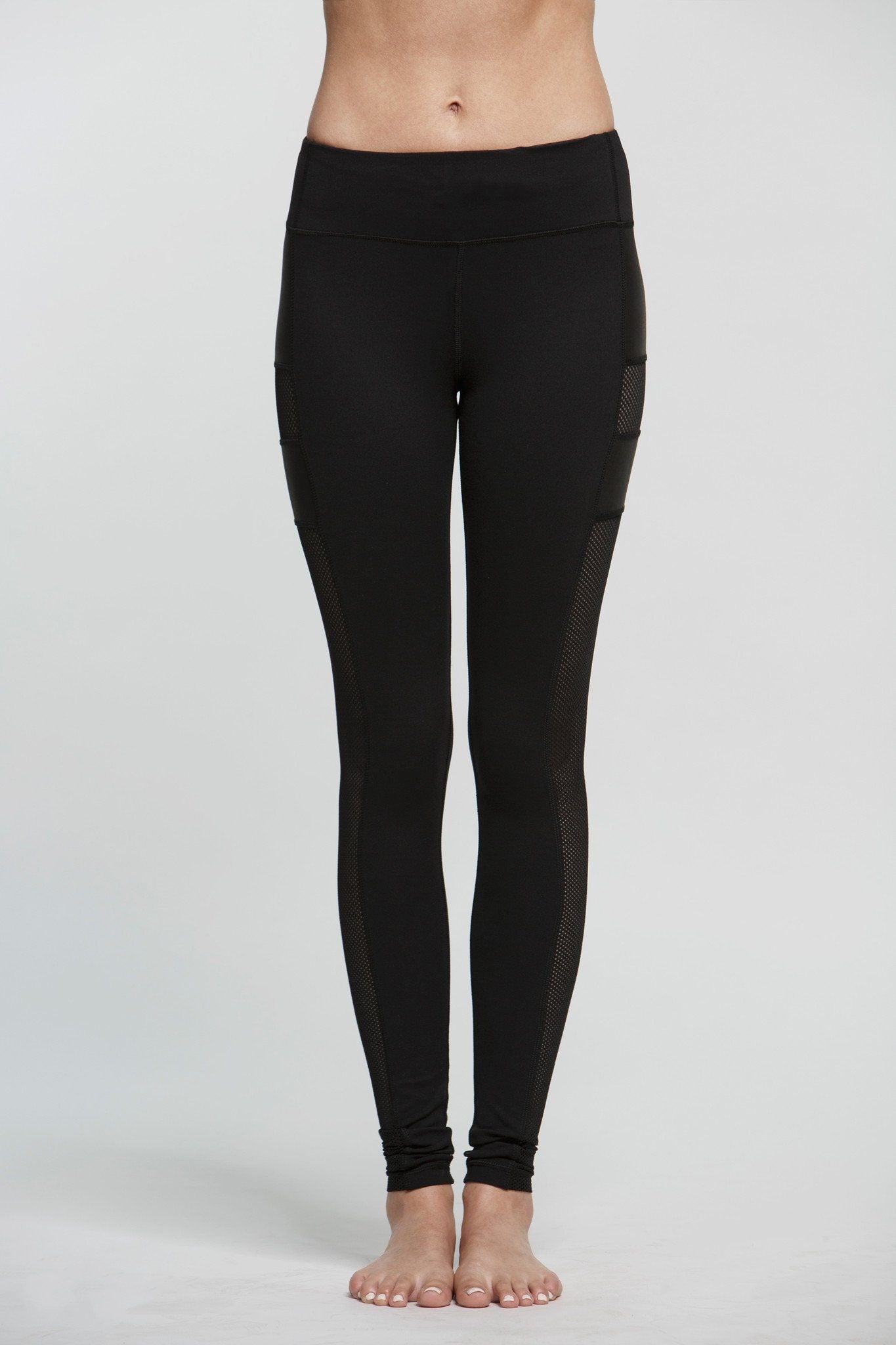 Dipsi High Waist Mesh Leggings for Women - Breathable Workout Yoga Pants - Gym, Running & Lounge Wear