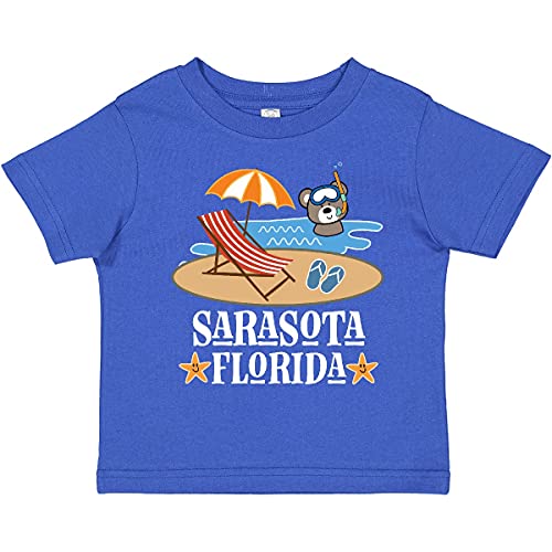 Inktastic Sarasota Florida Beach Vacation Toddler T-Shirt - Cute Summer Outfit for Boys & Girls - Perfect for Beach Trips, Family Vacations & Casual Wear