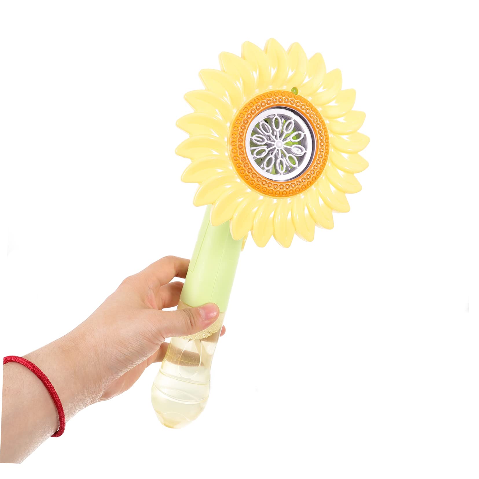 Sunflower Bubble Blower Machine - Battery Powered Bubble Maker for Kids, Outdoor Play, Parties & Events - Fun Plastic Bubble Toy for Garden, Park & Backyard Activities