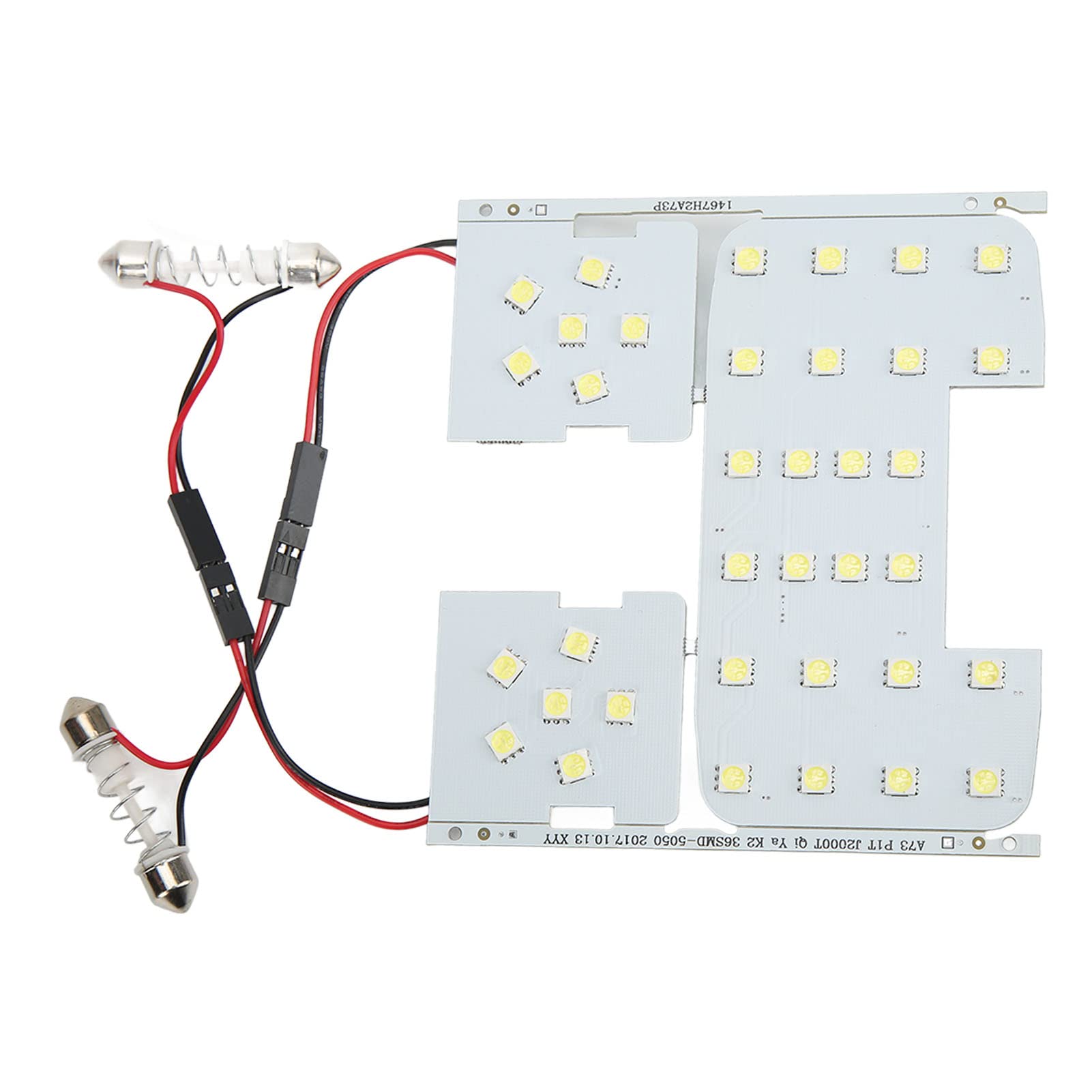 12V 36LEDs White LED Panel Dome Light - 8000LM Super Bright Car Interior Light for Reading & Map - Auto Roof Ceiling Lamp | Perfect for Night Driving, Camping & Vehicle Interior Lighting