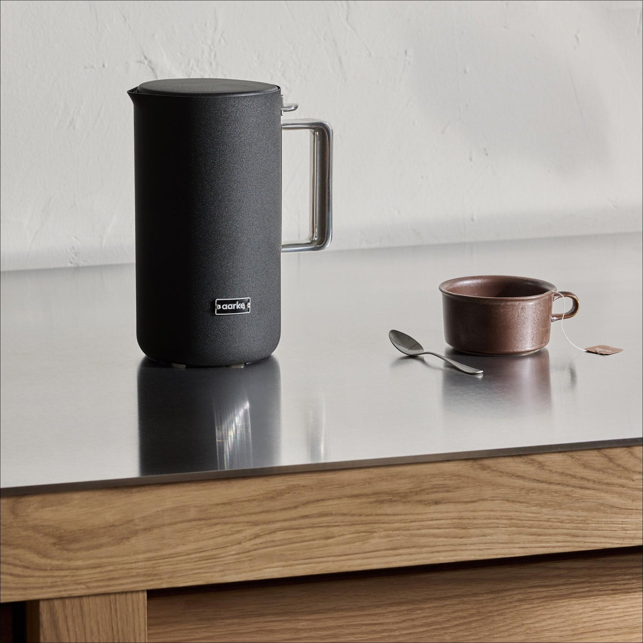 Premium AARKE Matte Black Electric Kettle - Fast Boiling & Quiet Operation - Perfect for Home, Office & Tea/Coffee Lovers - BPA-Free Stainless Steel Water Boiler
