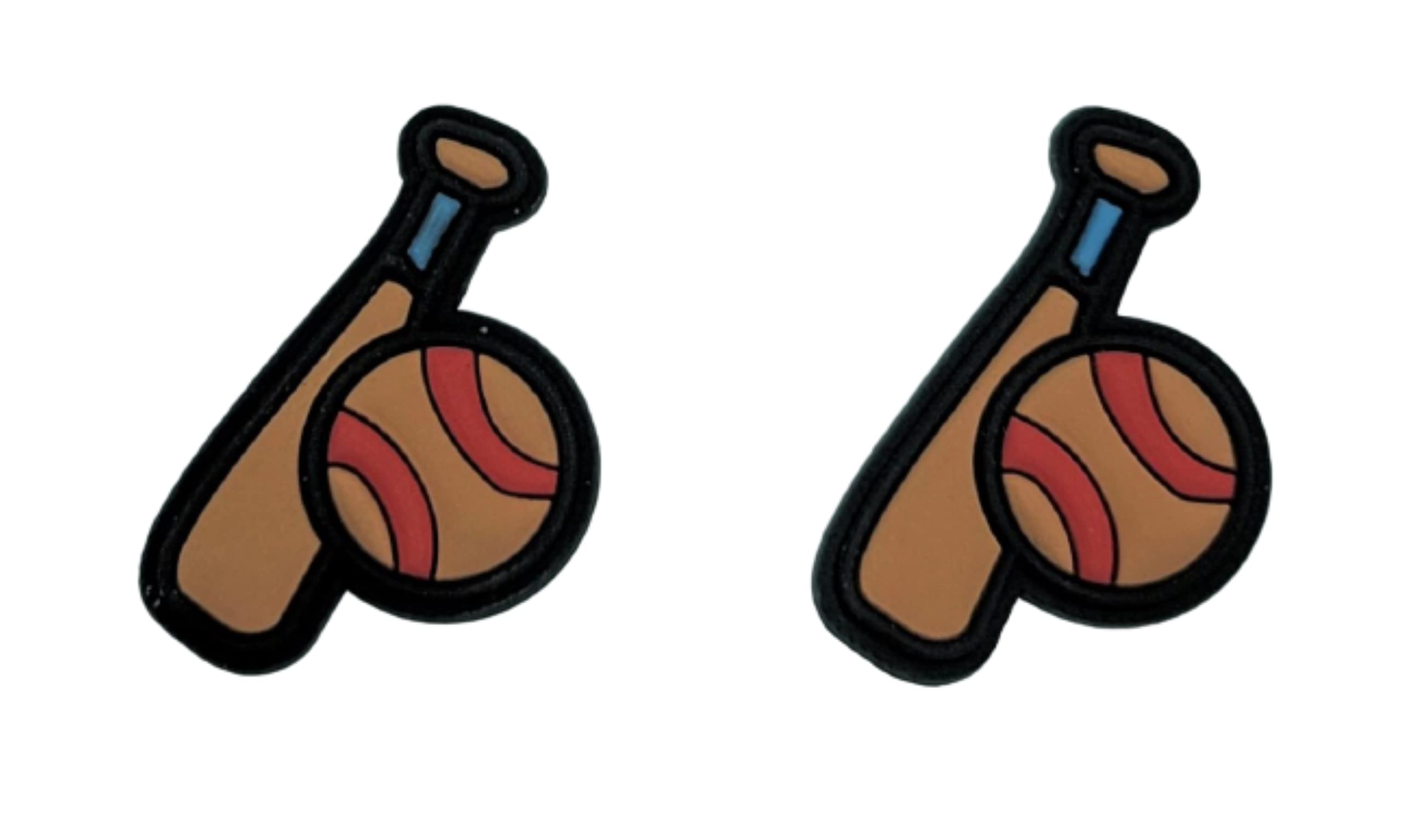 Baseball Shoe Charms for Crocs - Set of 2 Jibbitz Shoe Accessories | Perfect for Sports Fans & Crocs Lovers