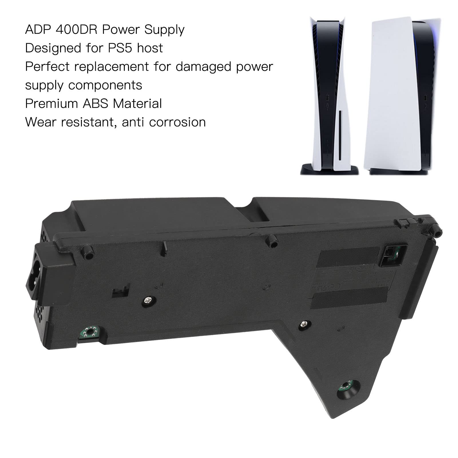 Replacement 400DR Internal Power Supply Unit for Game Console - Compact, Portable & Easy to Install with Power Cord | Perfect for Gaming Setup & Home Entertainment Systems (US)