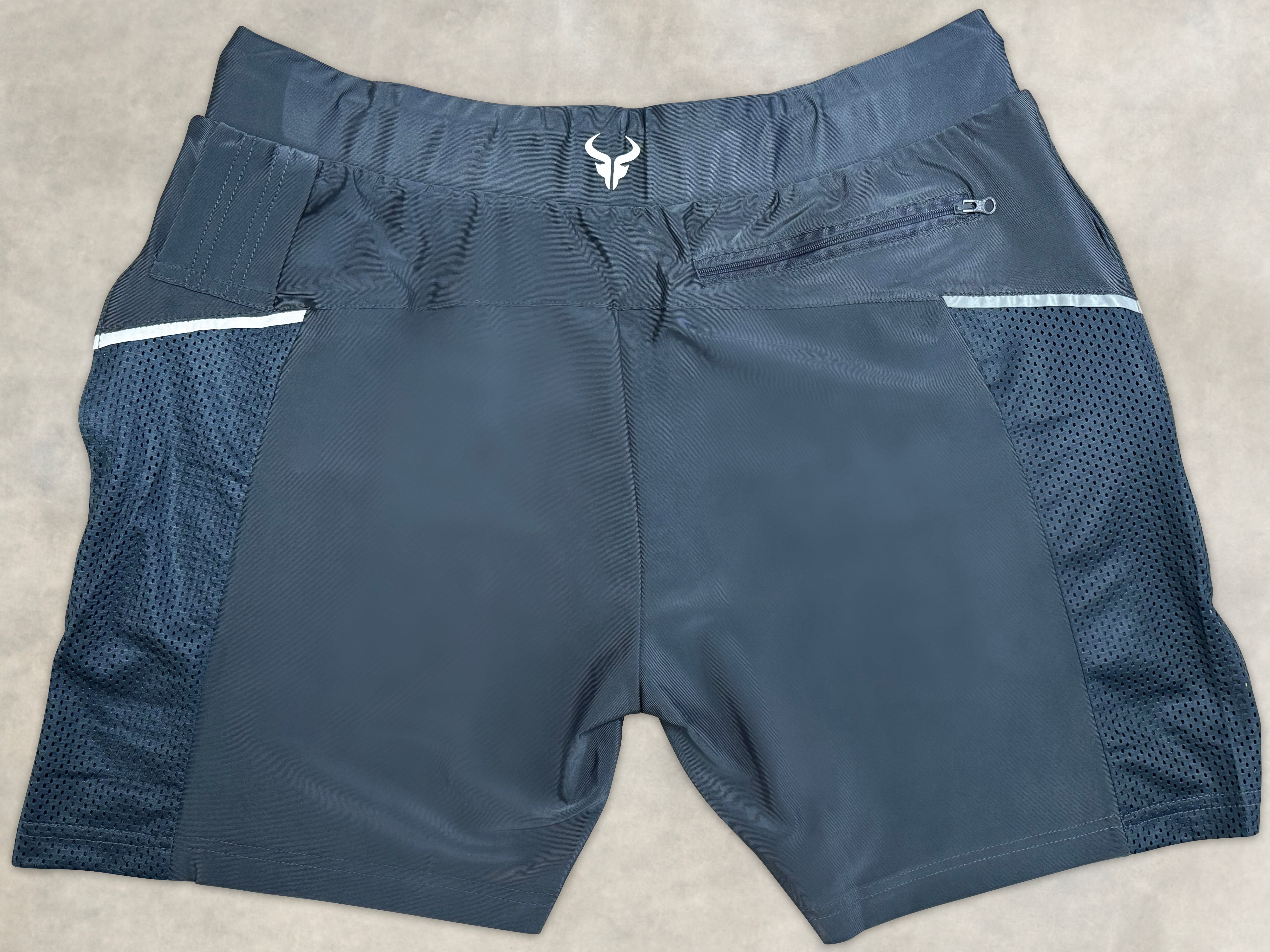 Cerus Grey Synergy Linerless Running Shorts for Men - Lightweight Quick-Dry Workout Shorts with Pockets - Perfect for Gym, Jogging & Outdoor Activities