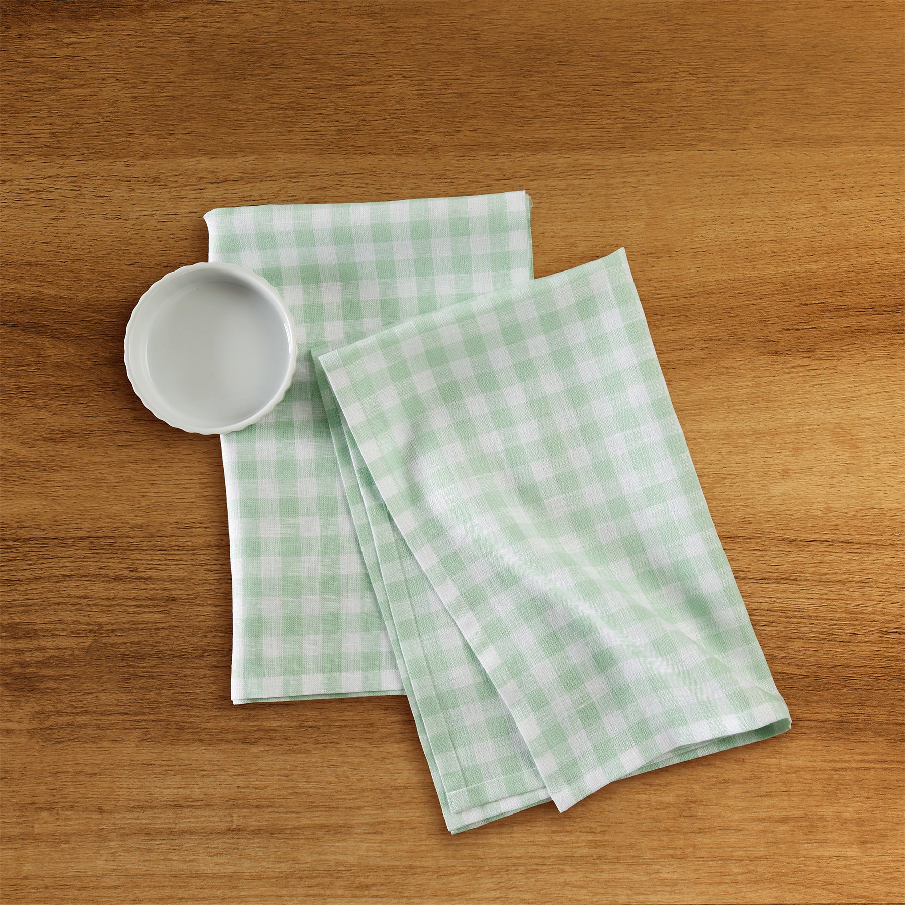 Premium Gingham Kitchen Towels Set of 6 - Absorbent & Durable Cotton Dish Towels for Drying Dishes & Cleaning - Cute Checkered Pattern for Farmhouse, Rustic & Modern Kitchens