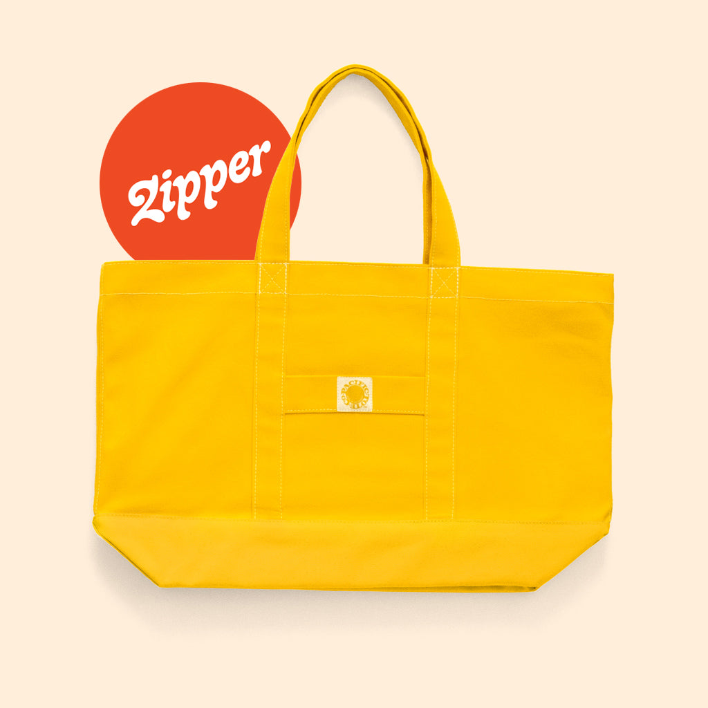 Big Sur Zippered Tote Bag - Stylish & Spacious Waterproof Travel Tote for Women - Perfect for Work, Gym, Beach & Weekend Getaways