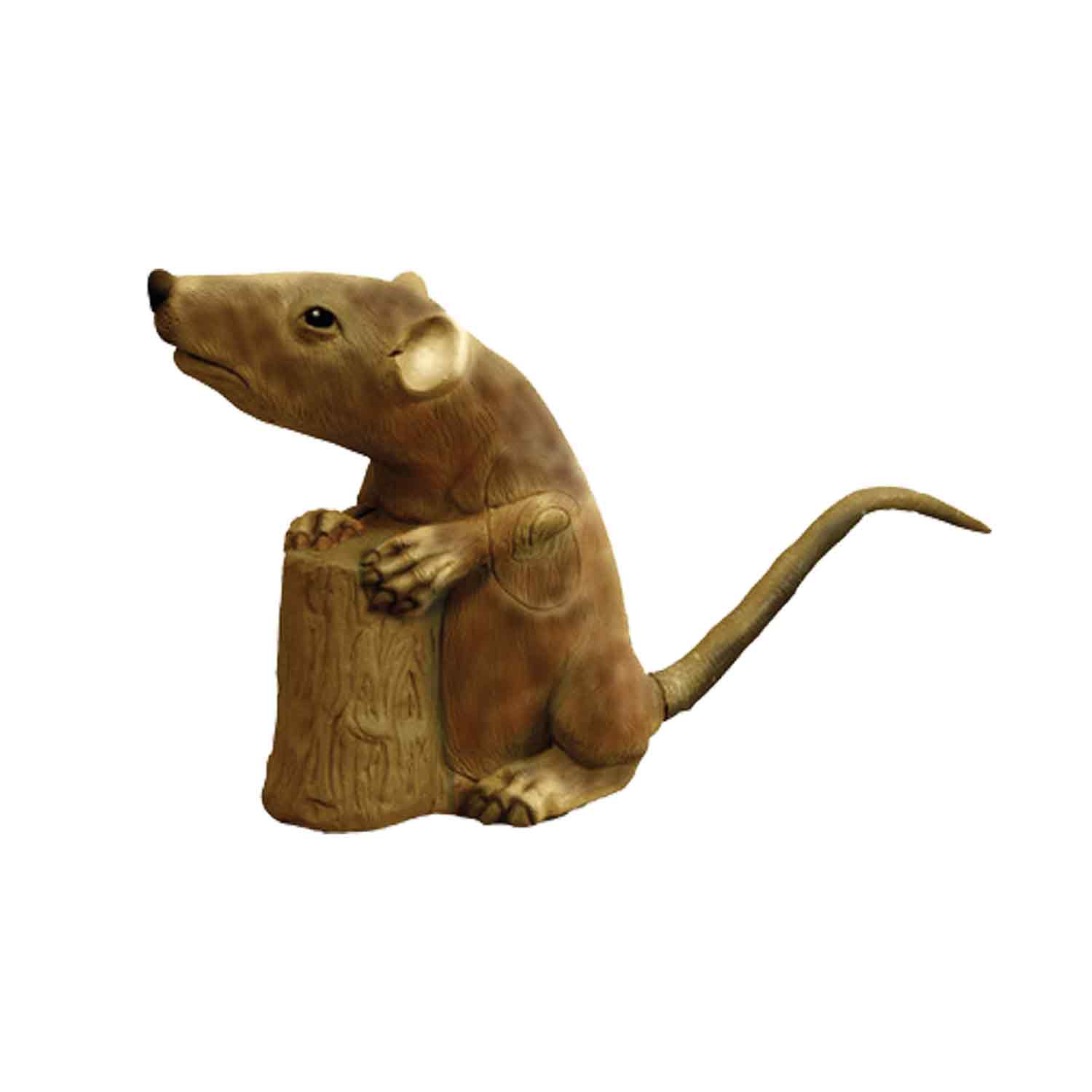 Bearpaw 3D Sitting Rat Target for Archery Practice - Realistic Small Game Hunting Training & Backyard Shooting - Perfect for Bowhunters and Outdoor Enthusiasts