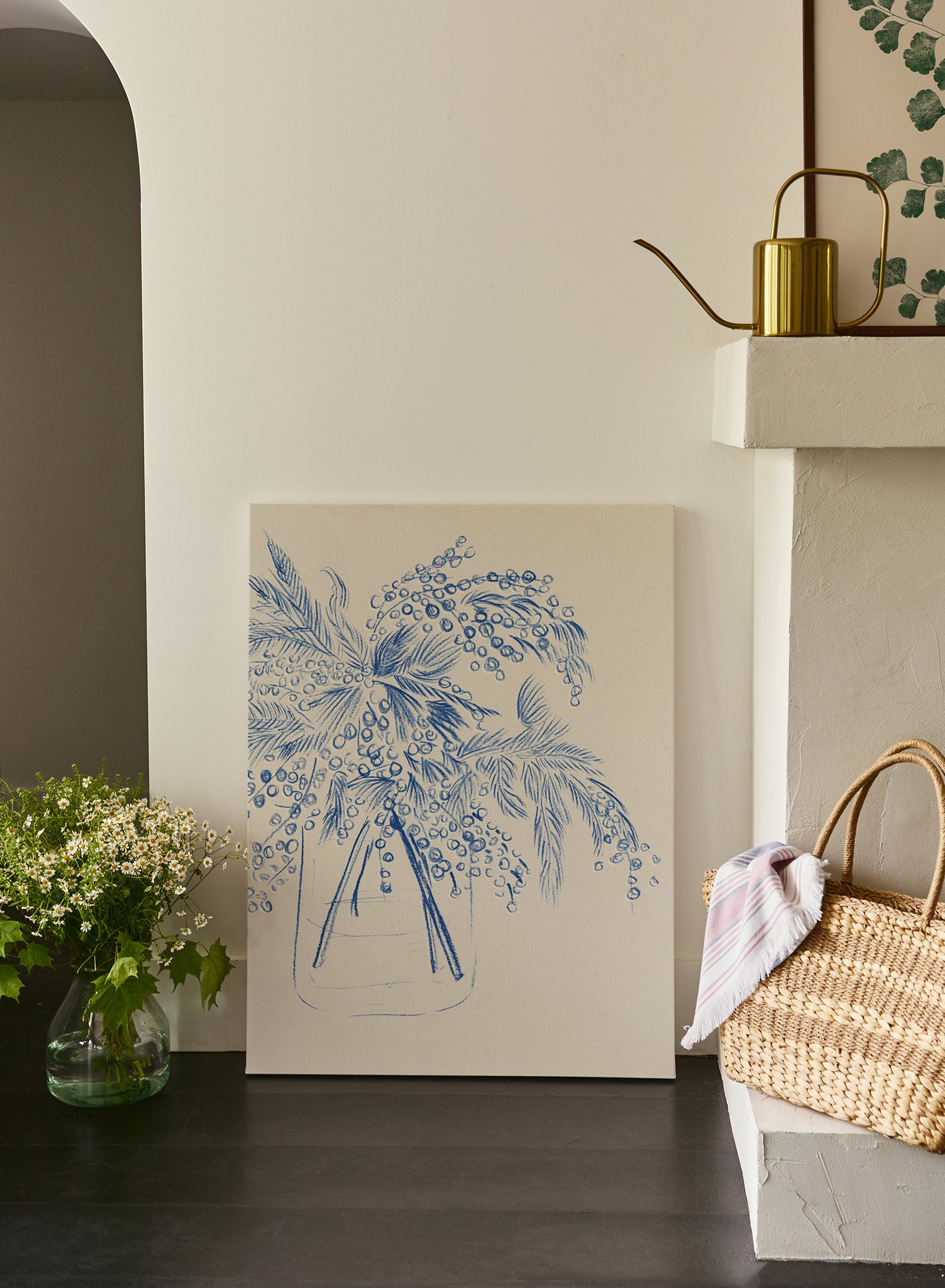 Blue Quilted Poster - Stylish Wall Art Decor for Bedroom, Living Room & Office | Perfect for Home & Gifts