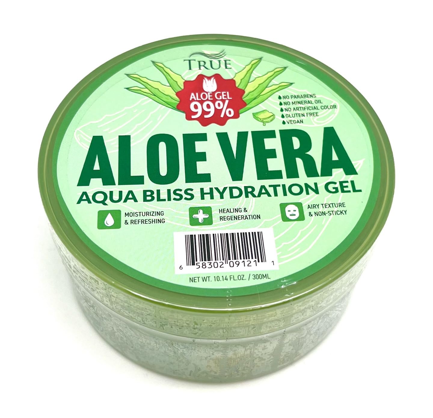 DONNA Aloe Vera Gel for Face & Body - 99% Pure Aloe Vera Hydration Gel with Soothing & Moisturizing Properties | 10.14 fl oz (300ml) | Perfect for Sunburn Relief, After-Sun Care, Dry Skin Treatment & Daily Skincare Routine