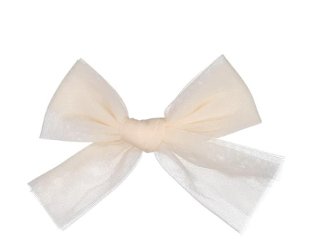 Elegant Knot Tulle Bow Hair Clip - Adjustable Hair Accessory for Women & Girls (One Size) - Perfect for Weddings, Parties & Everyday Styling