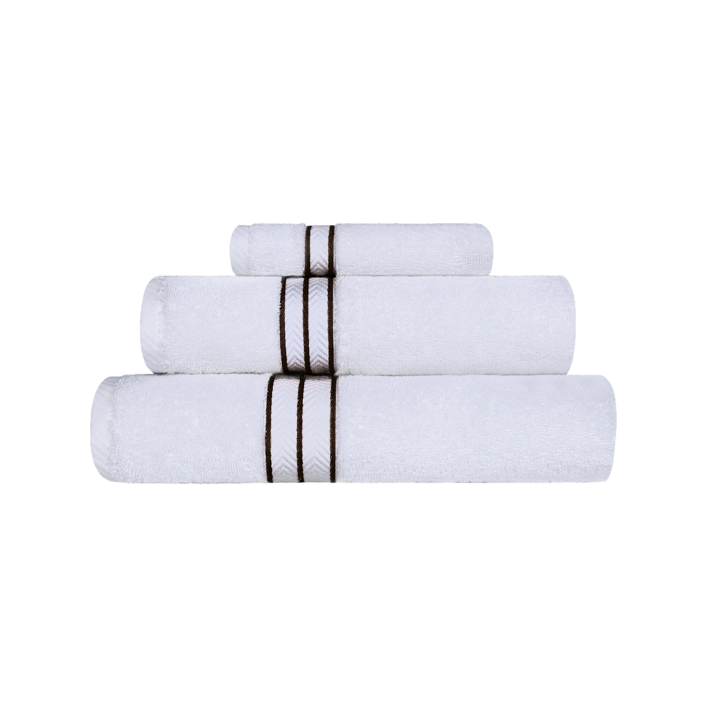 Premium Turkish Cotton Ultra Plush 3-Piece Bath Towel Set - Super Absorbent, Soft & Luxurious for Spa, Bathroom, and Beach Use