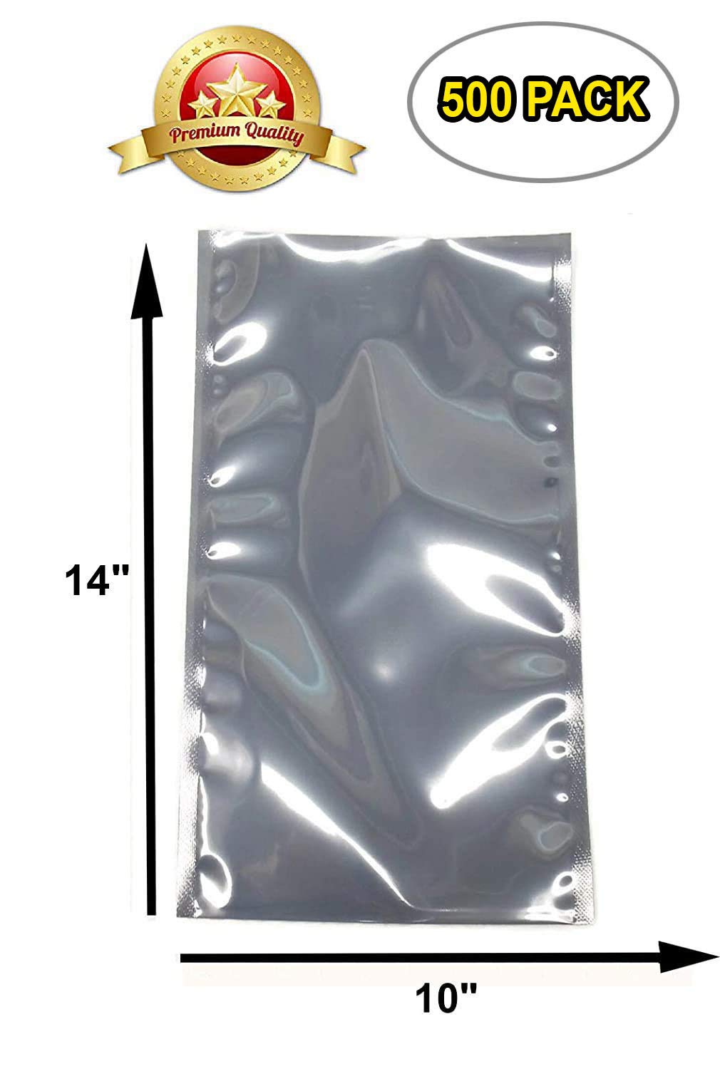 APQ 10x14 Static Shielding Bags - 500 Pack Grey Electrostatic Protection | Heat Sealable Open-End ESD Bags for Sensitive Electronics | Perfect for PCB Storage & Component Shipping