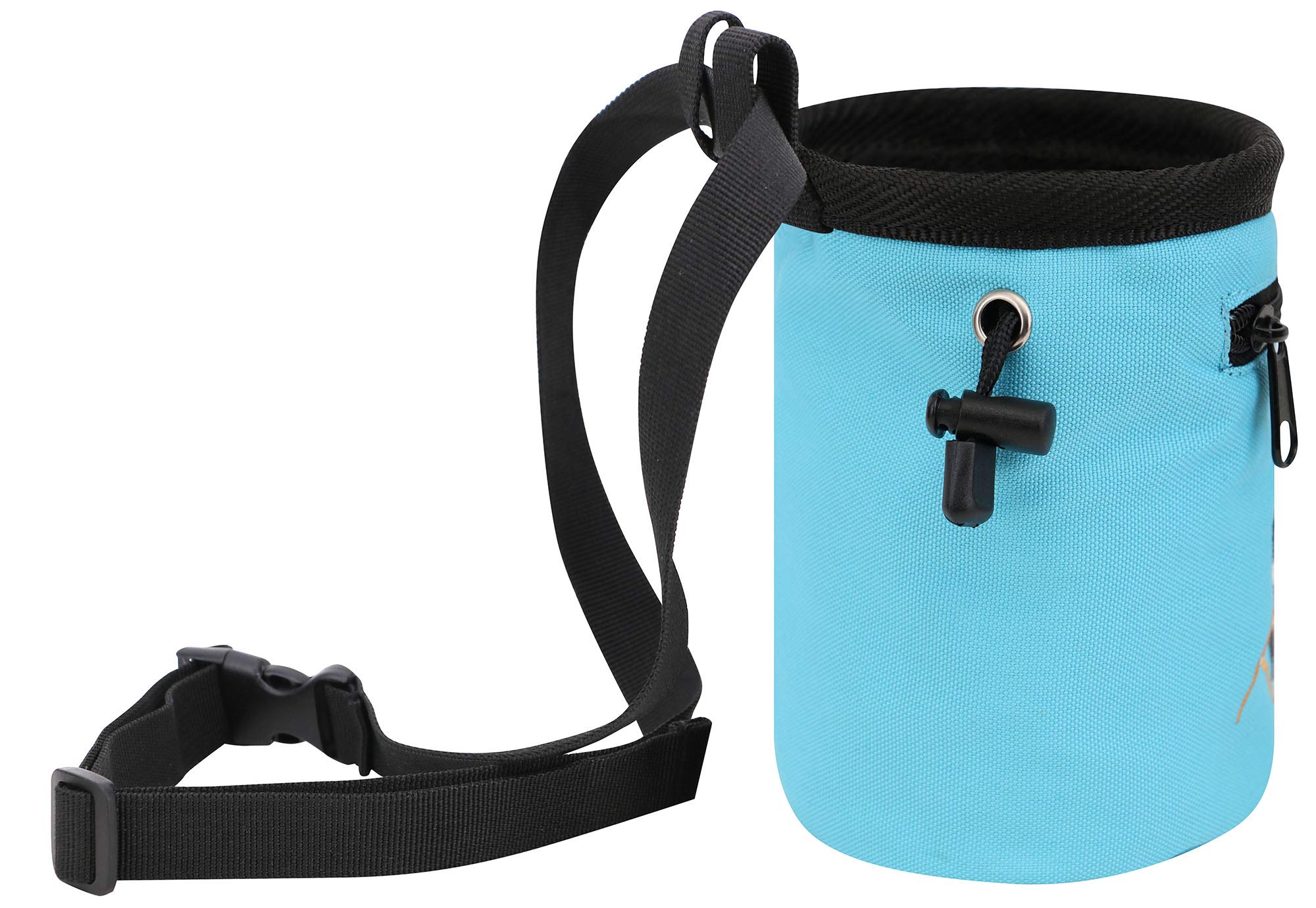 AMC Rock Climbing Chalk Bag with Adjustable Belt - Panda Design for Bouldering & Gym Training - Perfect for Indoor/Outdoor Climbing & Fitness Workouts