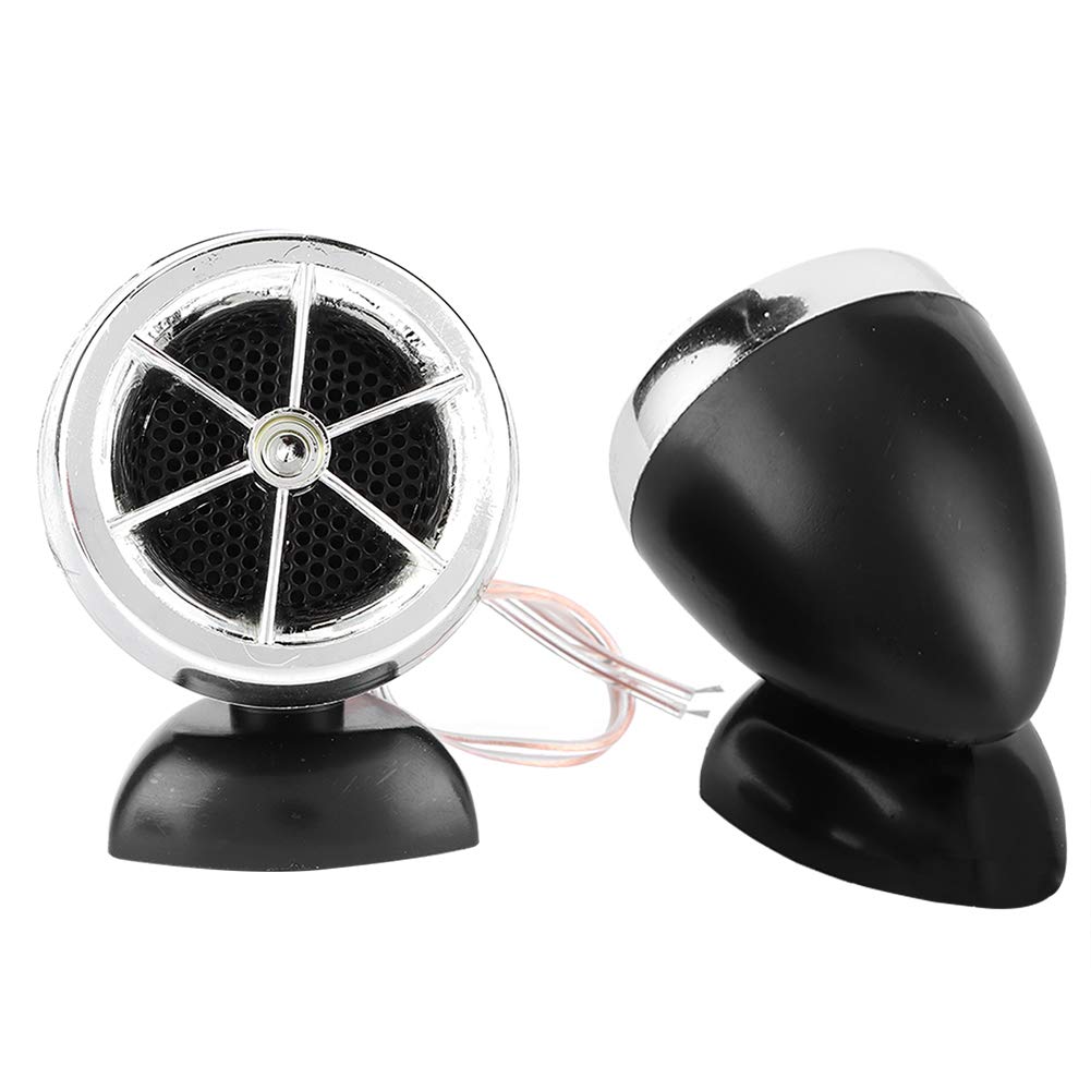 1200W 12V Car Speakers with Tweeter - Mini Horn Music Dome Loudspeaker for Car Audio System (Silver) - Perfect for Upgrading Vehicle Sound Quality & Enhancing Music Experience on Road Trips