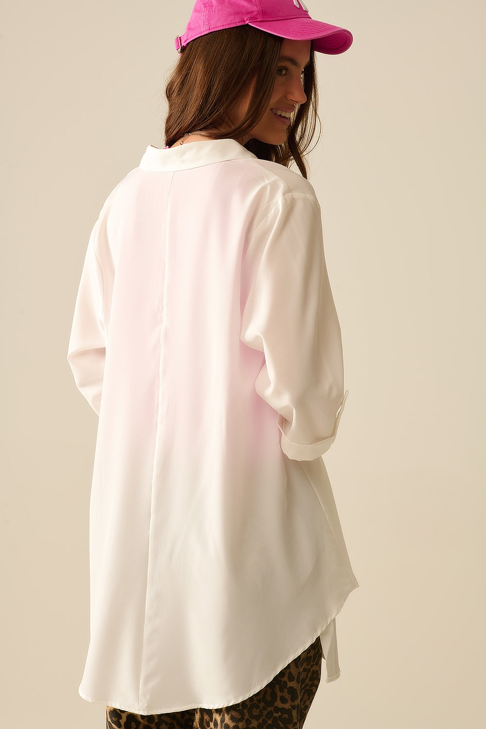 Soft & Lightweight White Chemise - Comfortable Women's Blouse for Casual Wear, Office & Date Nights