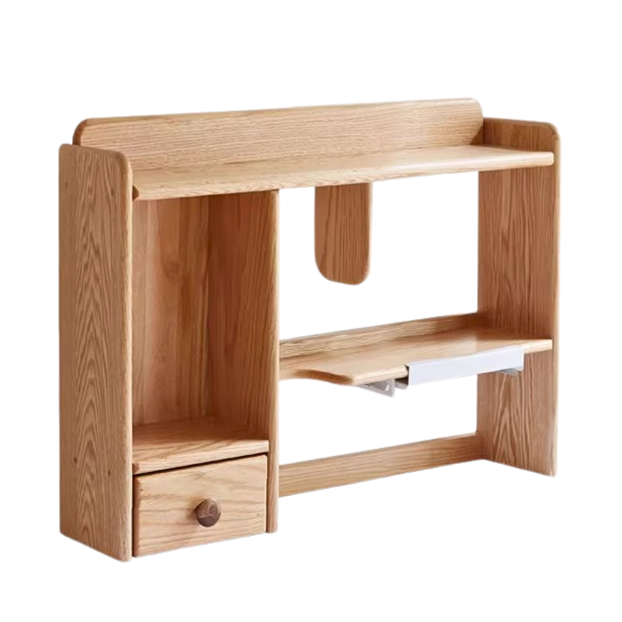 Solid Oak & Beech Wood Bookshelf - Sturdy Wooden Shelf for Home, Office & Library - Perfect for Organizing Books, Decor & Storage