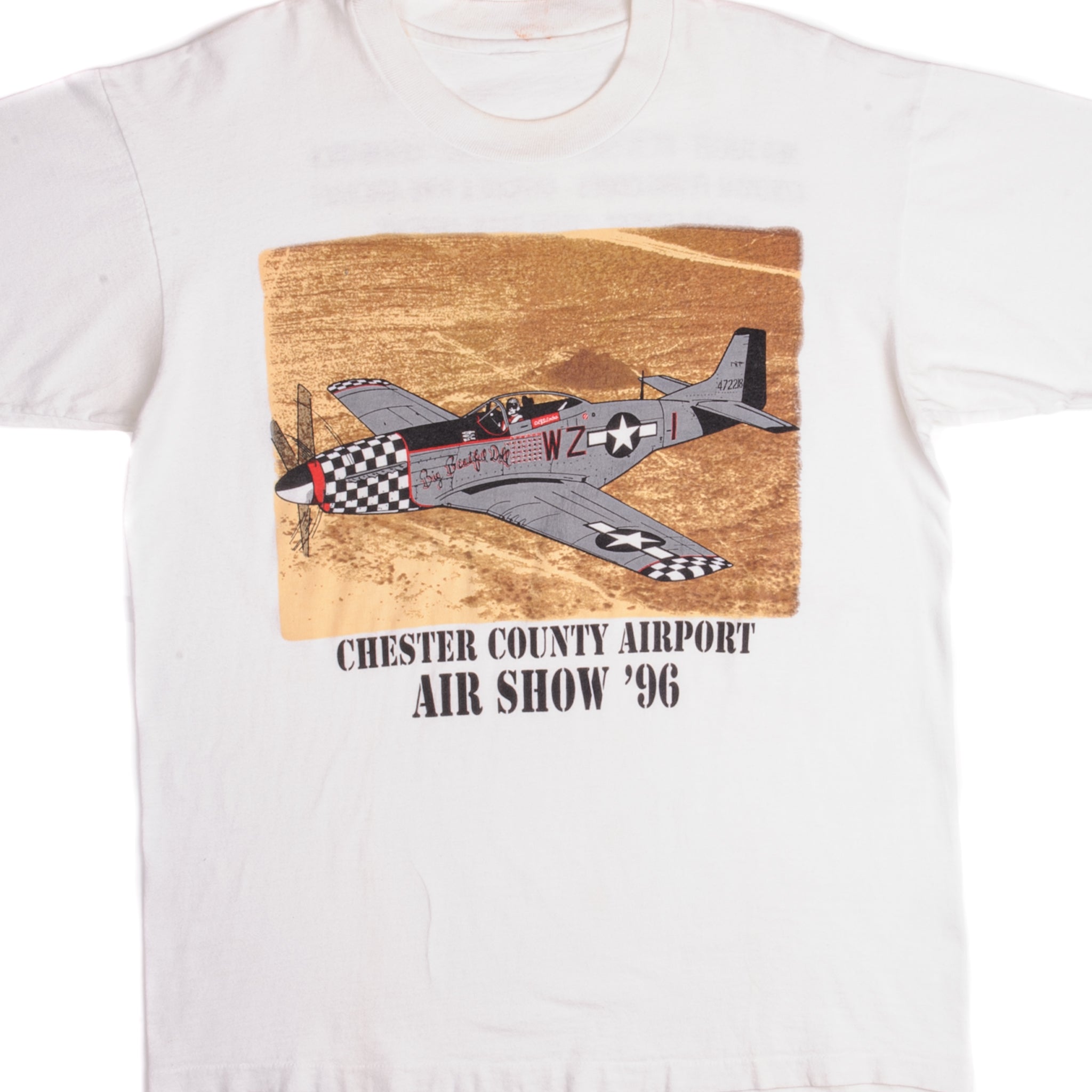 Vintage Chester County Airport Air Show '96 T-Shirt - Large Size - Retro 90s Aviation Tee for Men & Women - Perfect for Casual Wear, Airplane Enthusiasts, and Vintage Collectors