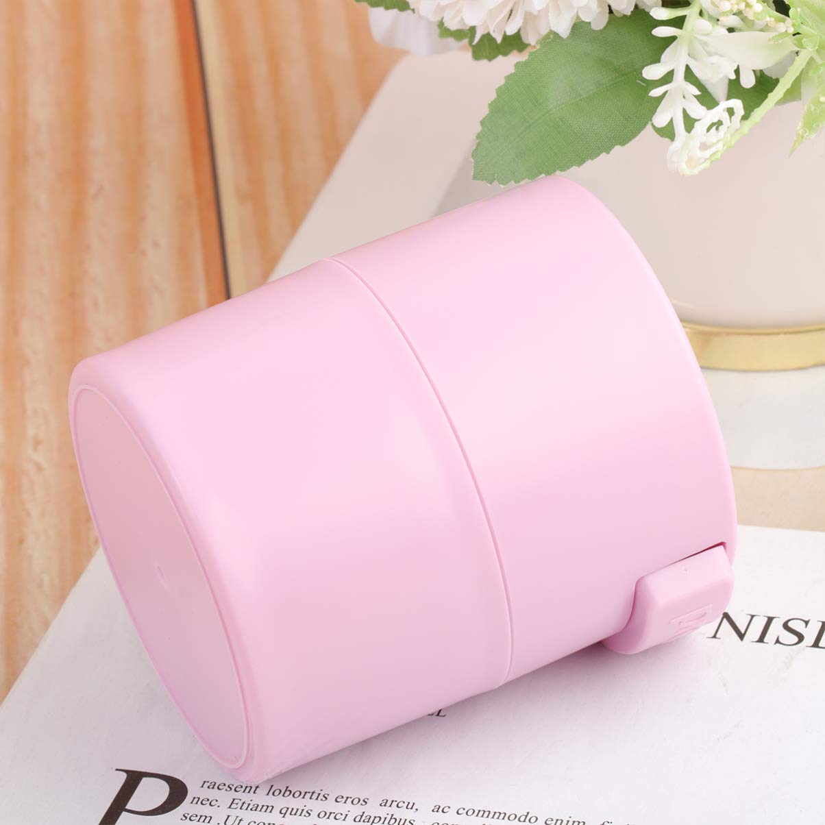 Minkissy Eyelash Glue Storage Jar - Sealed Adhesive Container for Eyelash Extensions - Professional Lash Artist Tool for Eyelash Grafting & Makeup (Pink) - Perfect for Salon, Home Use & Travel