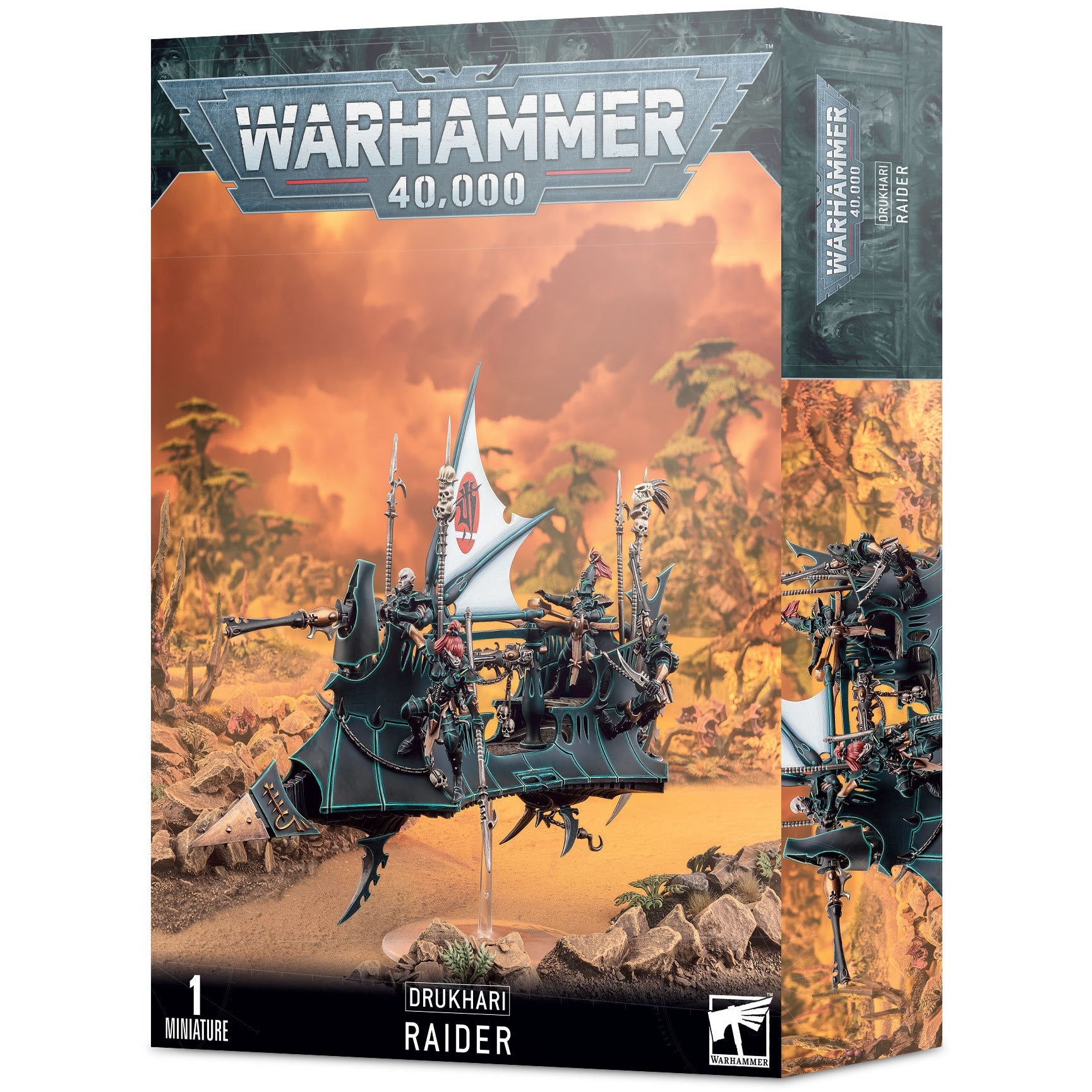 Drukhari Raider - Warhammer 40K Dark Eldar Fast Attack Skimmer - Perfect for Tabletop Battles & Miniature Wargaming