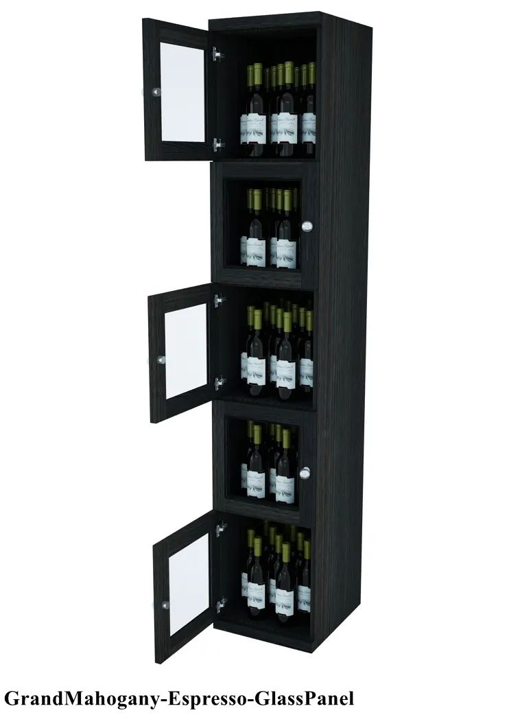Vinostor Wine Lockers - 5 Locking Bins, 83 5/8