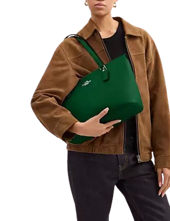 Coach Gallery Tote Bag for Women - Genuine Leather Handbag with Shoulder Strap - Perfect for Work, Travel & Everyday Use