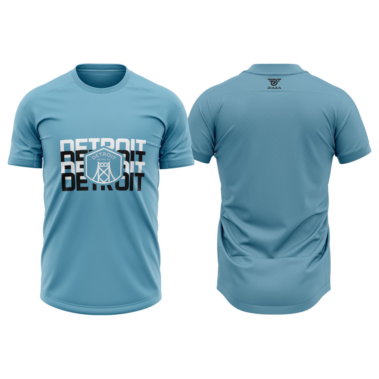 Detroit Metro FC Official Soccer Jersey - Blue Team Logo - Men's Football Shirt for Fans & Players - Perfect for Matches, Training & Casual Wear