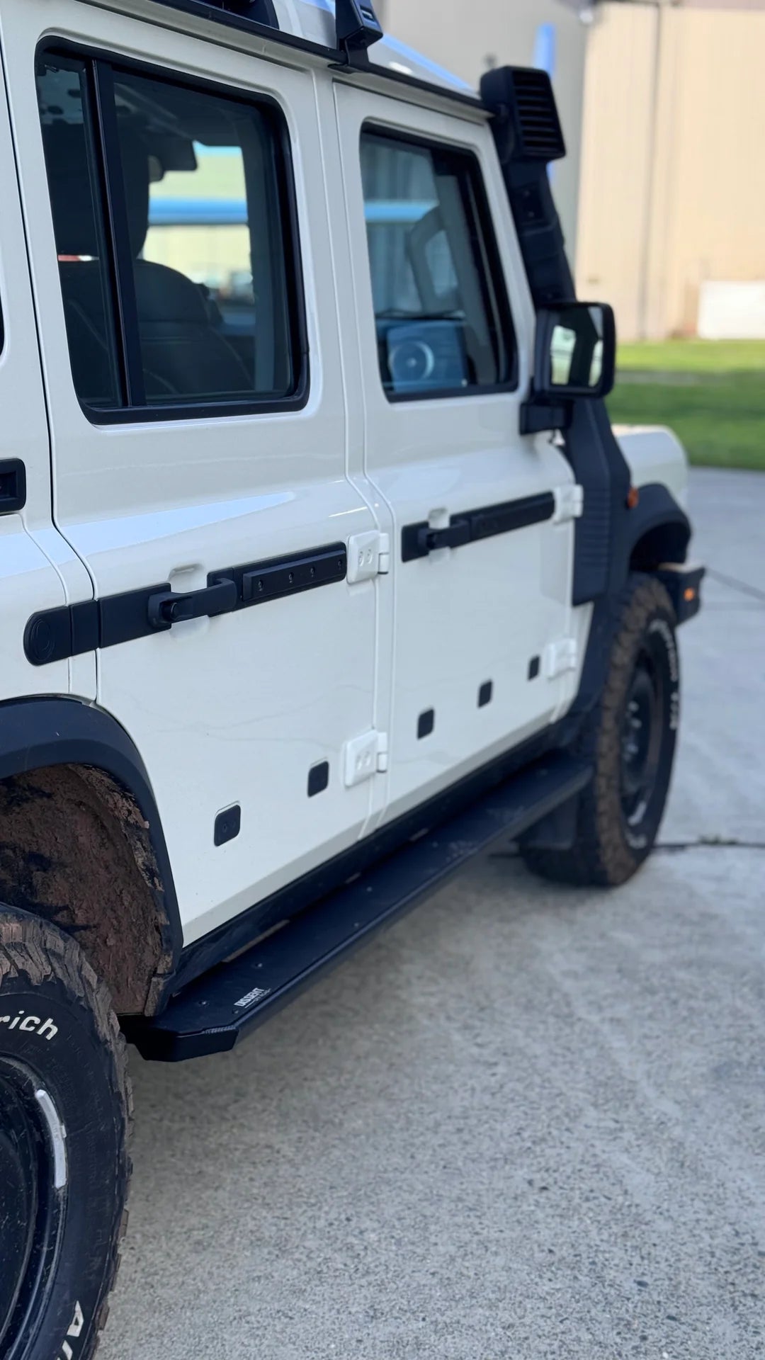 Dissent Off Road Step Sliders for 2023+ Ineos Grenadier - Heavy Duty Rock Sliders & Side Steps - Perfect for Off-Roading, Overlanding & Truck Protection