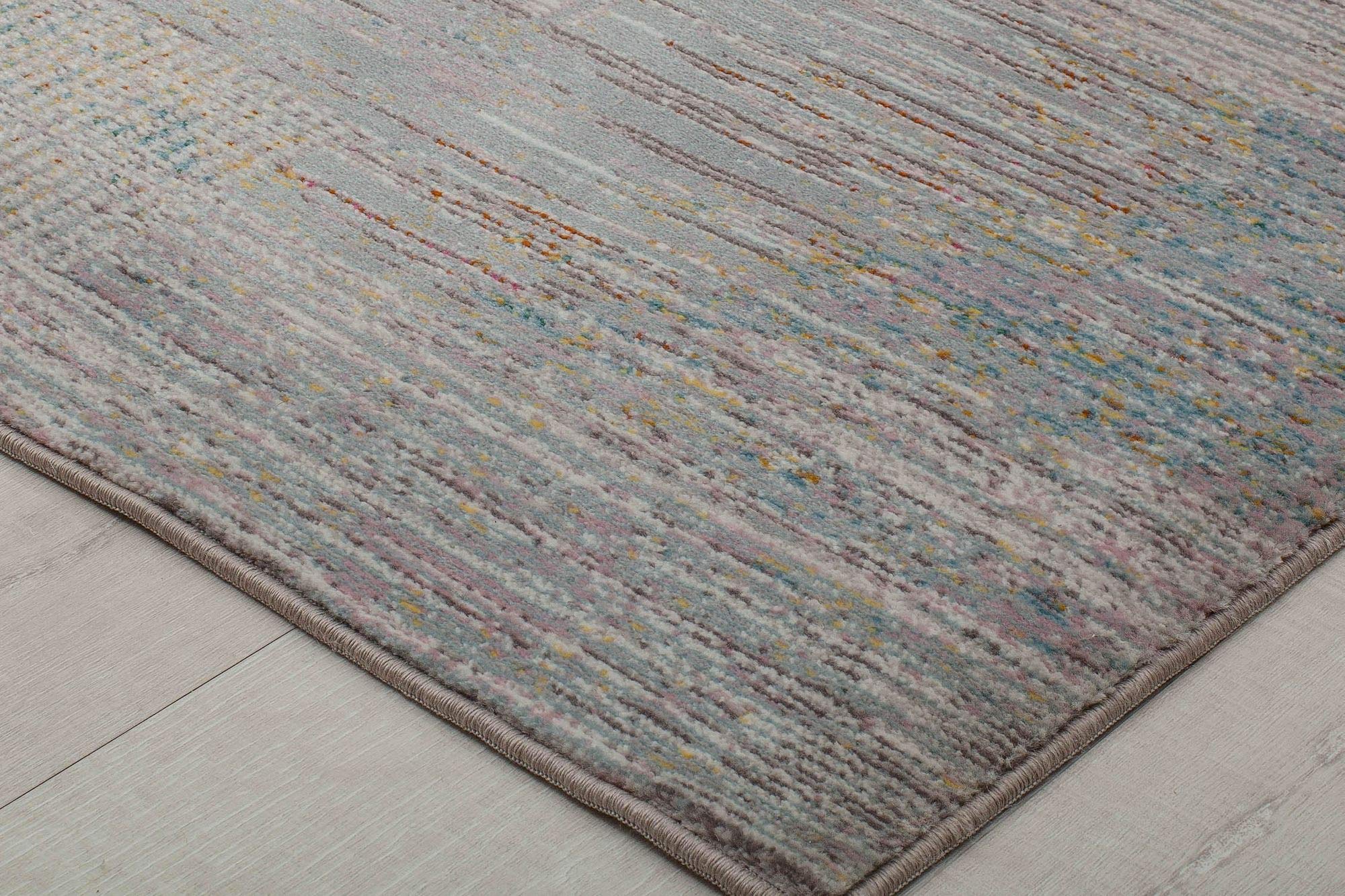 CosmoLiving by Cosmopolitan Melyna MA15A Revere Pewter Contemporary Abstract Area Rug 8' x 10' - Modern Home Decor for Living Room, Bedroom & Office - Soft & Durable Indoor Rug for High Traffic Areas