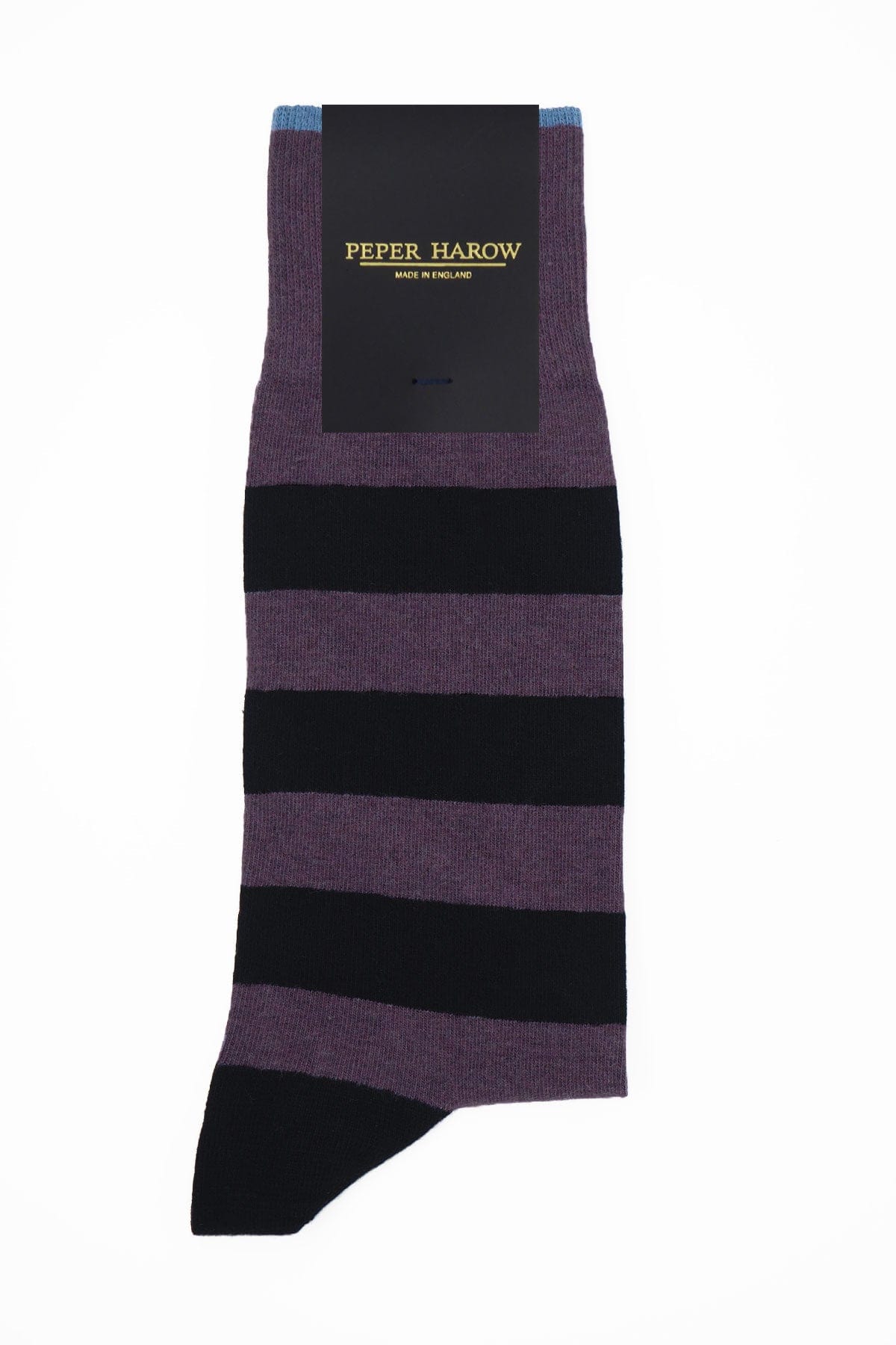 Equilibrium Men's Organic Cotton Socks - Soft Breathable Comfortable Purple Crew Socks for Running, Hiking & Everyday Wear