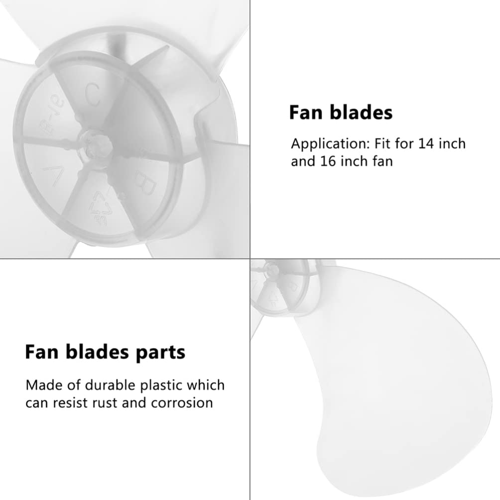 Replacement Fan Blades for Standing Fan - Durable Cooling Fan Blades for Home, Office & Outdoor Use - Compatible with Most Table Fans & Tower Fans