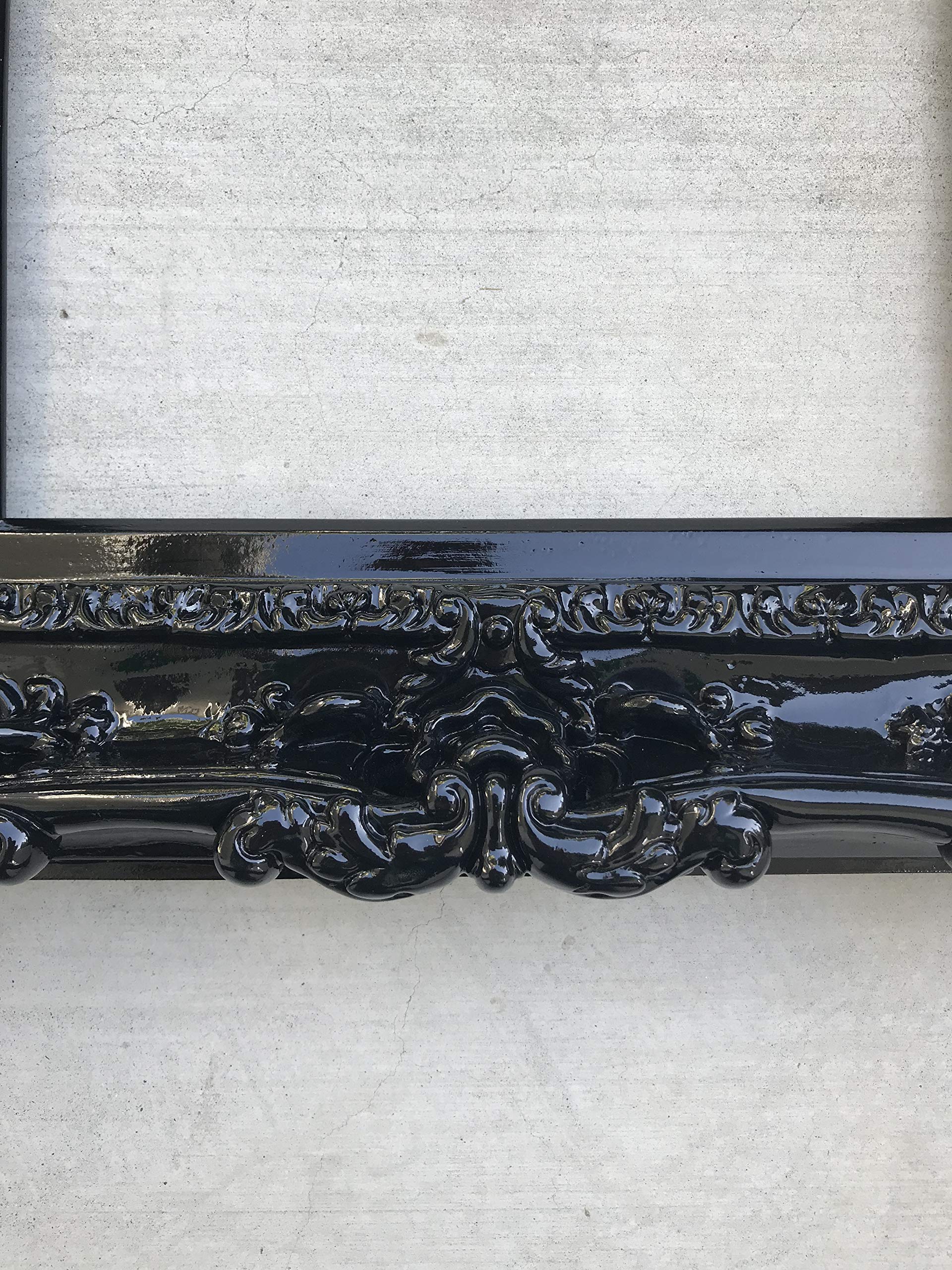 12x16 Black Baroque Style Picture Frame - Elegant Art Wall Decor for Wedding Gifts, Home & Office Display (Perfect for Portraits, Photos & Artwork)