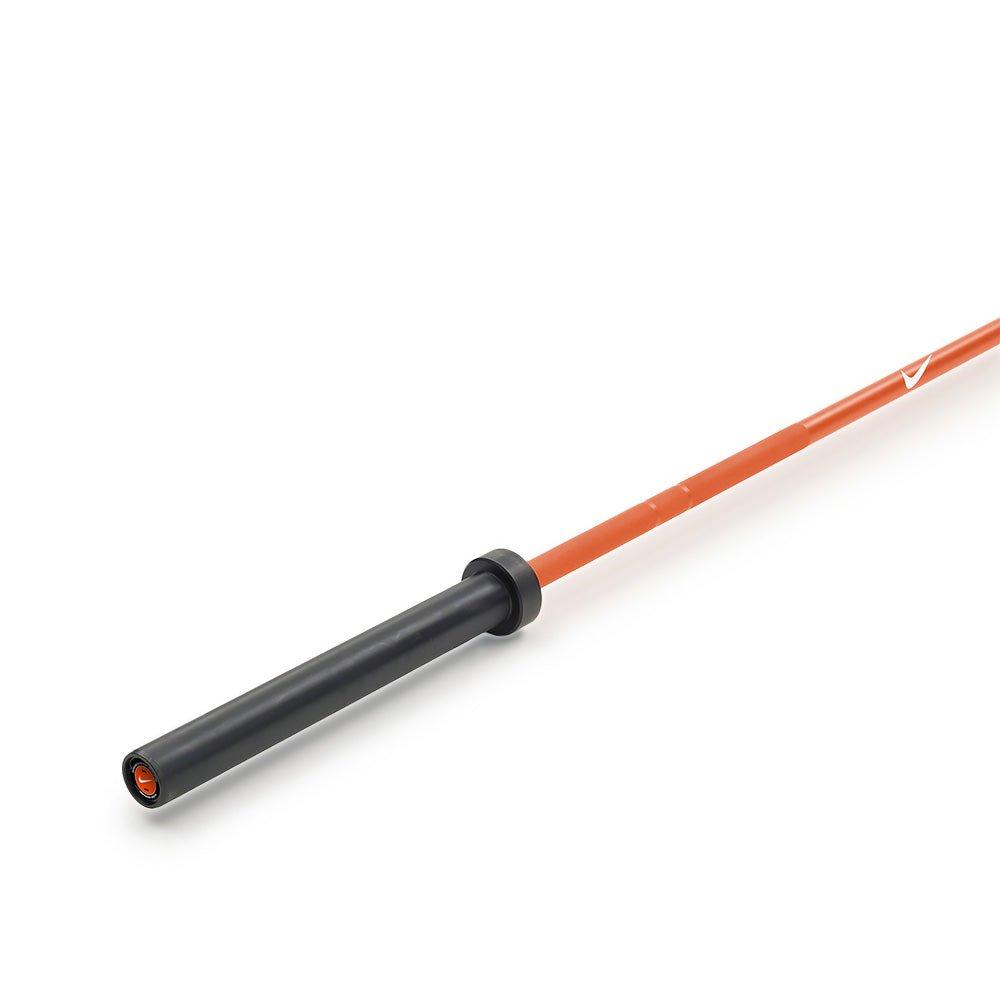 Nike Strength Shield Barbell - 20kg Weightlifting Bar for CrossFit & Powerlifting - Black/Red/Orange - Home Gym & Commercial Use