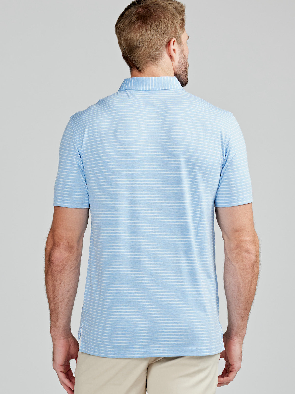 Cloud Polo Brookline Stripe Men's Casual Shirt - Comfortable Breathable Golf & Business Wear for Work & Outdoor Activities