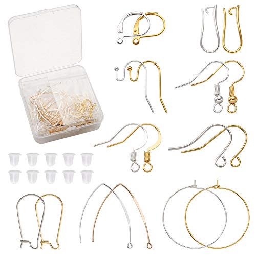 120pcs Brass Earring Hooks Kits