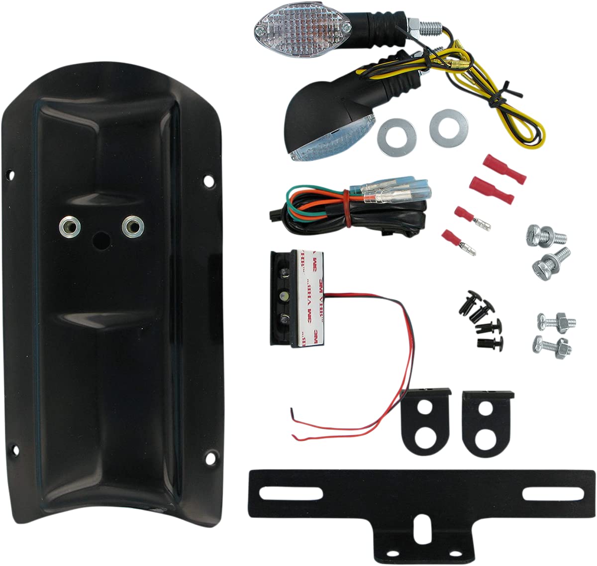 UFO Rear Shock Mud Plate - Black | Durable Motorcycle Dirt Bike Mudguard for Off-Road & Trail Riding Protection