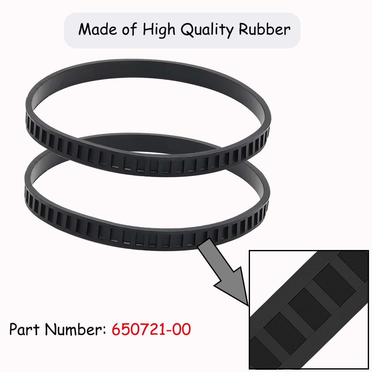 4 Pack 650721-00 Bandsaw Tires Replacement for Dewalt & Milwaukee Band Saws - Fits Models DWM120, DW328K, DCS374, D28770, D28770K, 6230, 6232-20, 514002079 - Durable Rubber Pulley Tires for Smooth Cutting - Perfect for Woodworking and Metalworking Projects