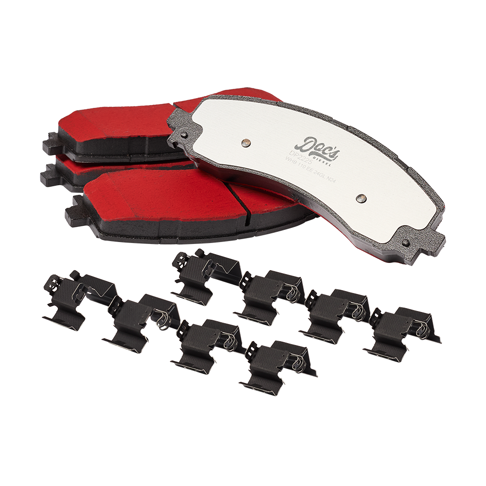 Doc's Diesel RAM 6.7L Cummins SRW Severe Duty Front & Rear Brake Pads Kit - Compatible with 2019-2025 RAM 2500/3500 - Heavy Duty Towing & Off-Road Performance Braking System